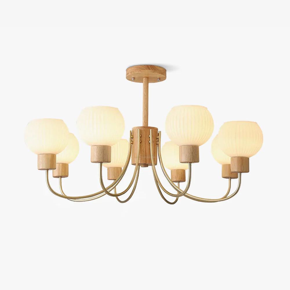Donnelly Wooden Chandelier with6/8 heads - Luxehomezone