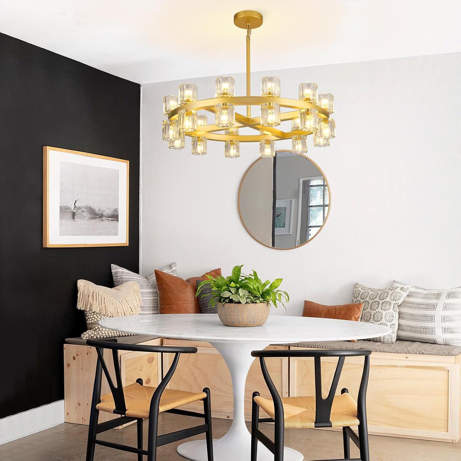 Glowra Round Chandelier 24"