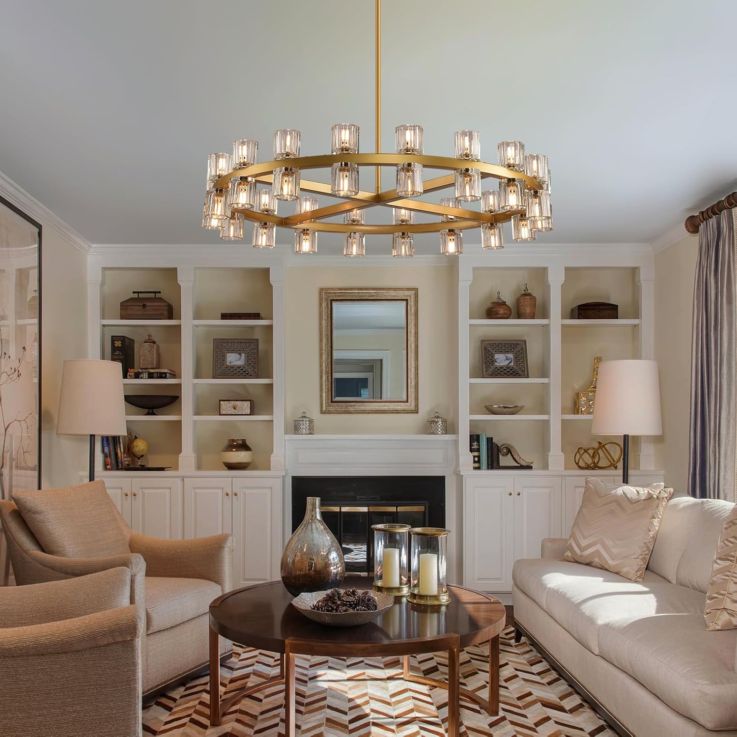 Glowra Round Chandelier 36"