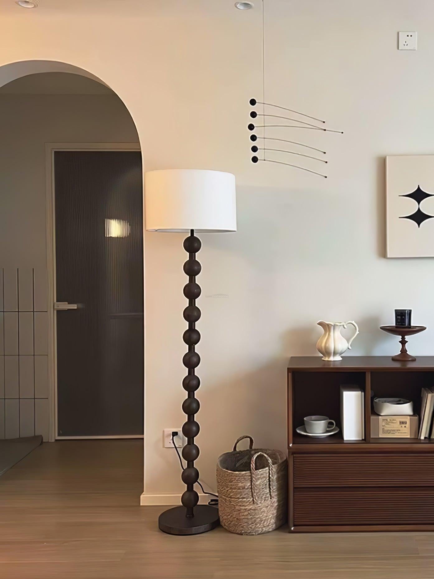 Hugo Barbell Floor Lamp  ∅ 15.7″ - Luxehomezone