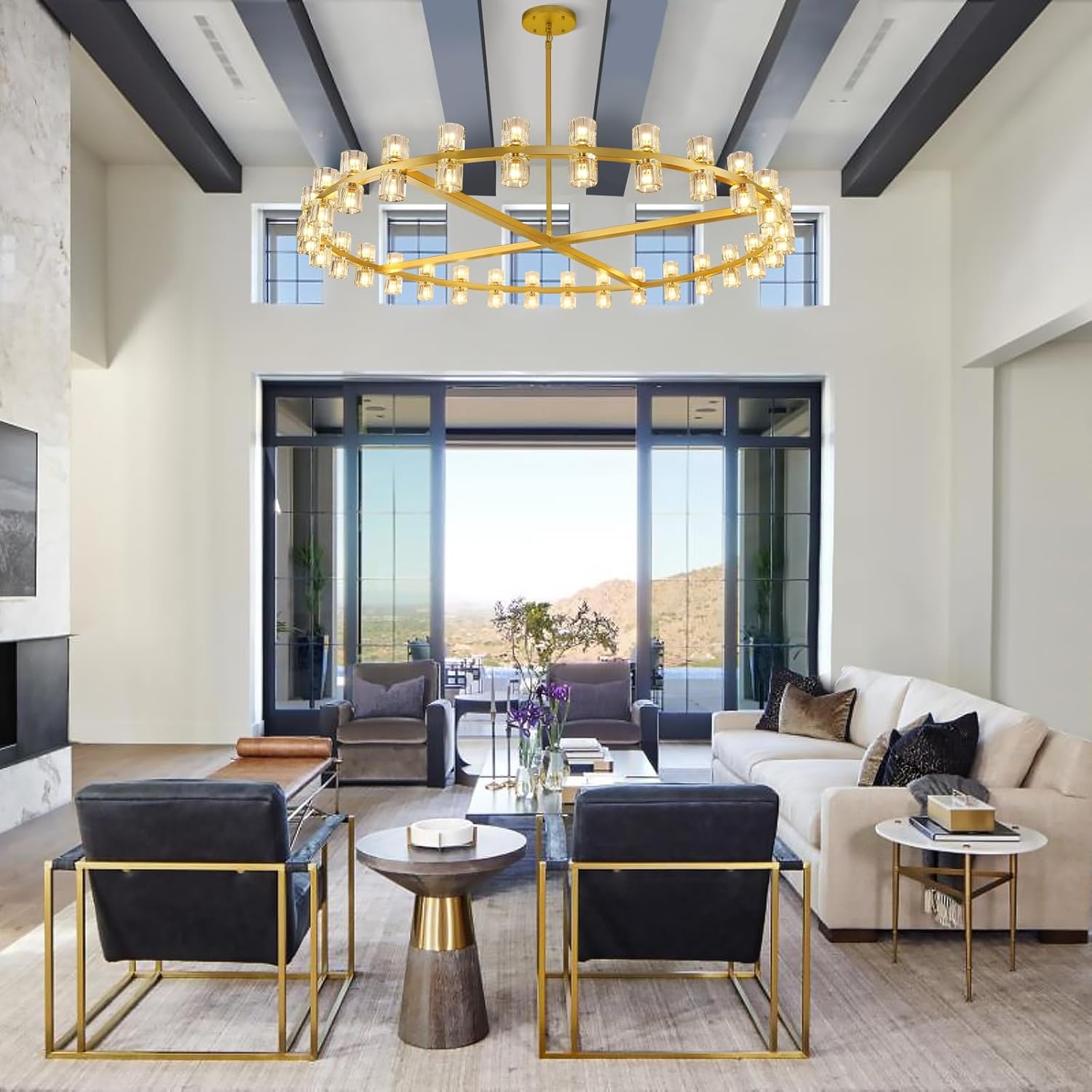 Glowra Round Chandelier 60"