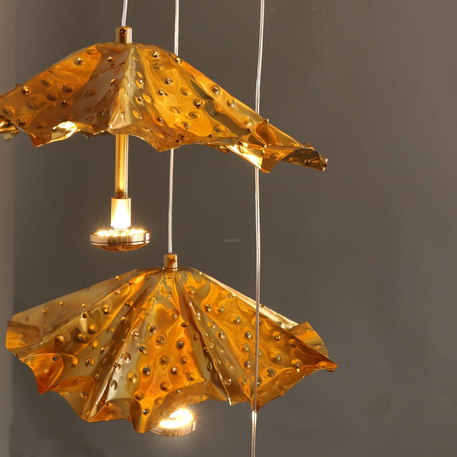 Livra Leaf Chandelier ∅ 11.8″ - Earring-1-Luxehomezone