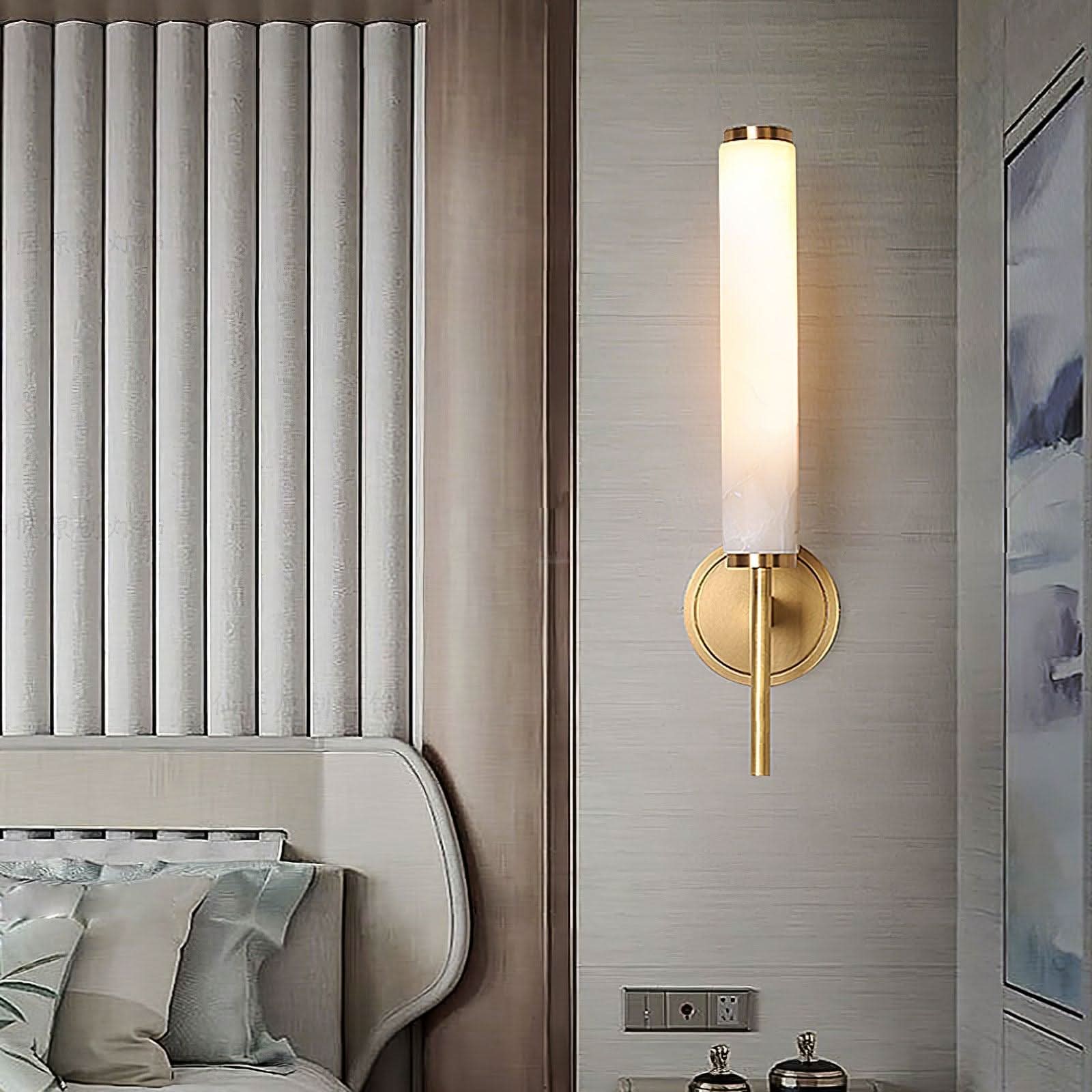 Brindisi Alabaster Wall Sconce - Luxehomezone