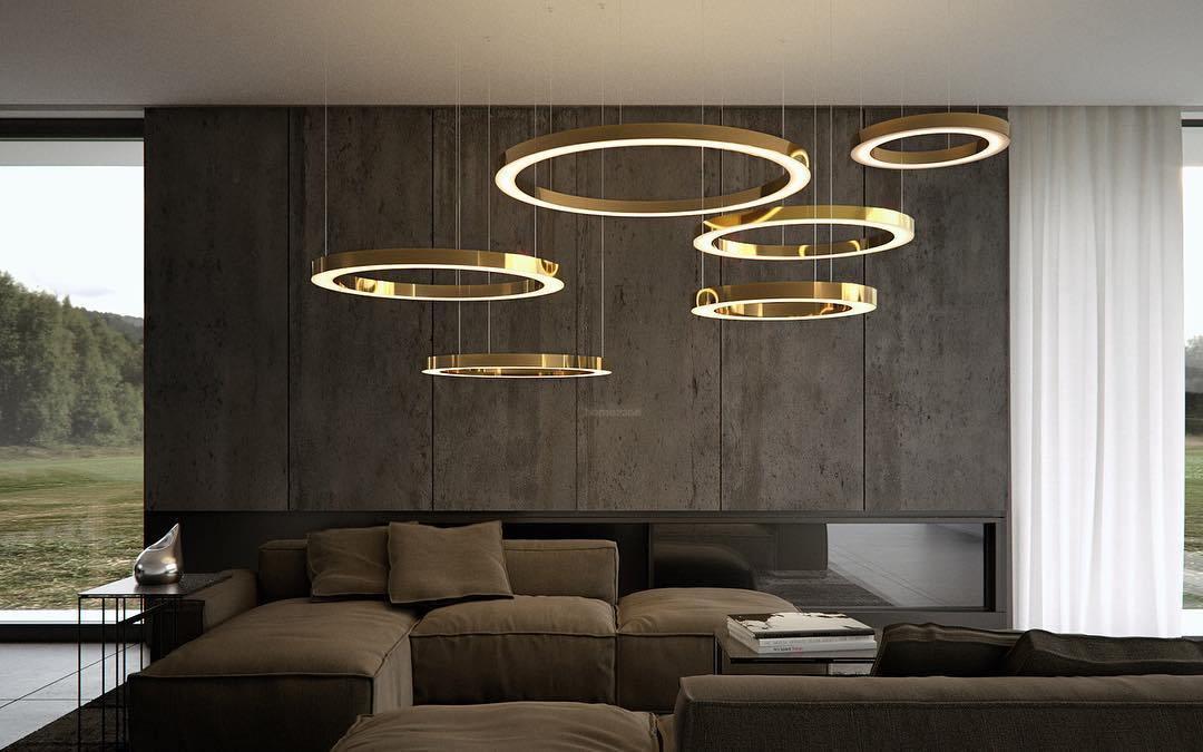 Ring LED Pendant - Straps-1-Luxehomezone