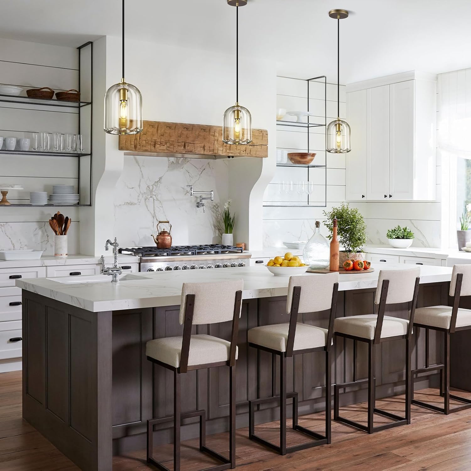 Modern Crystal Pendant Lights Kitchen Island