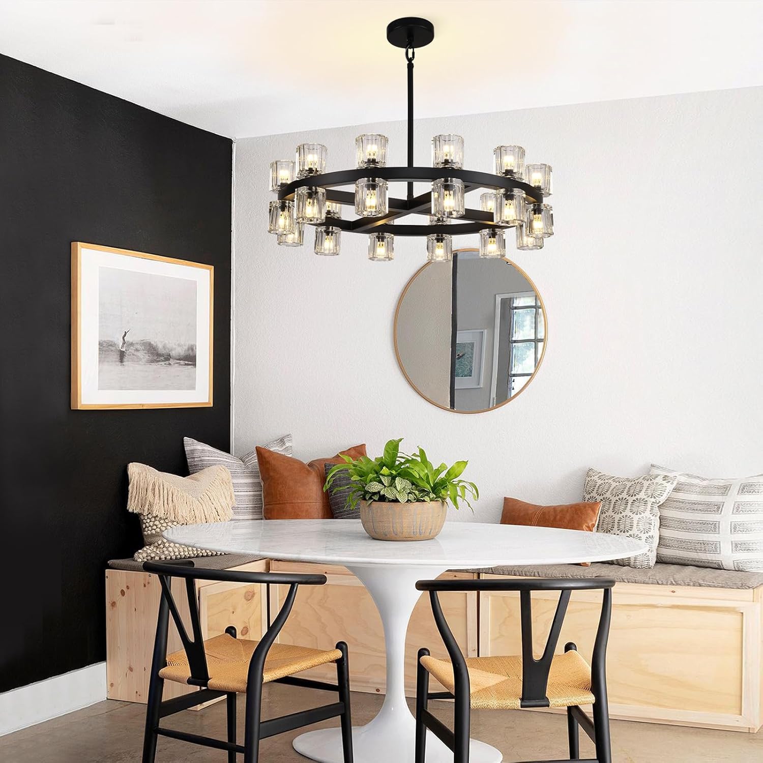 Glowra Round Chandelier 24"