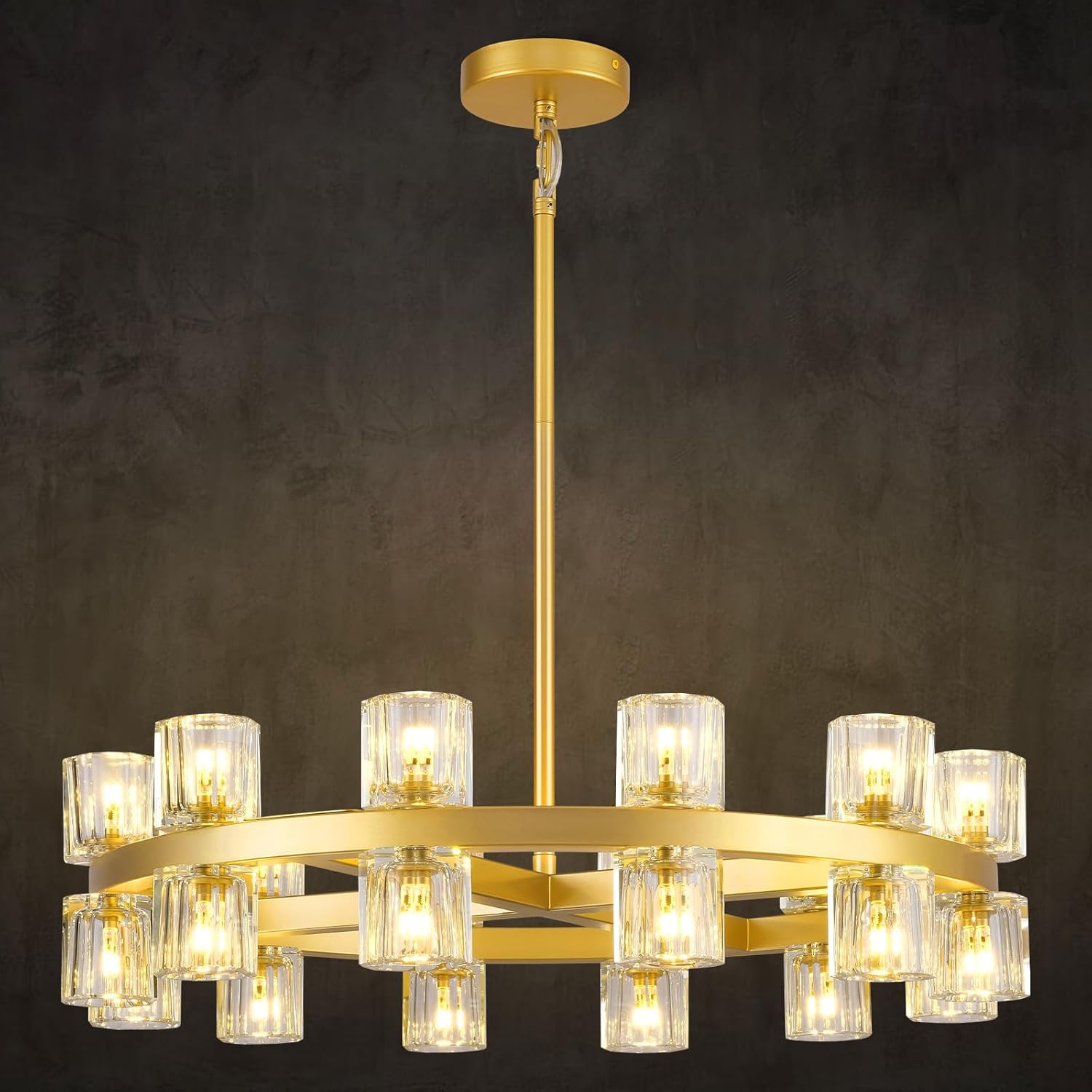 Glowra Round Chandelier 24"