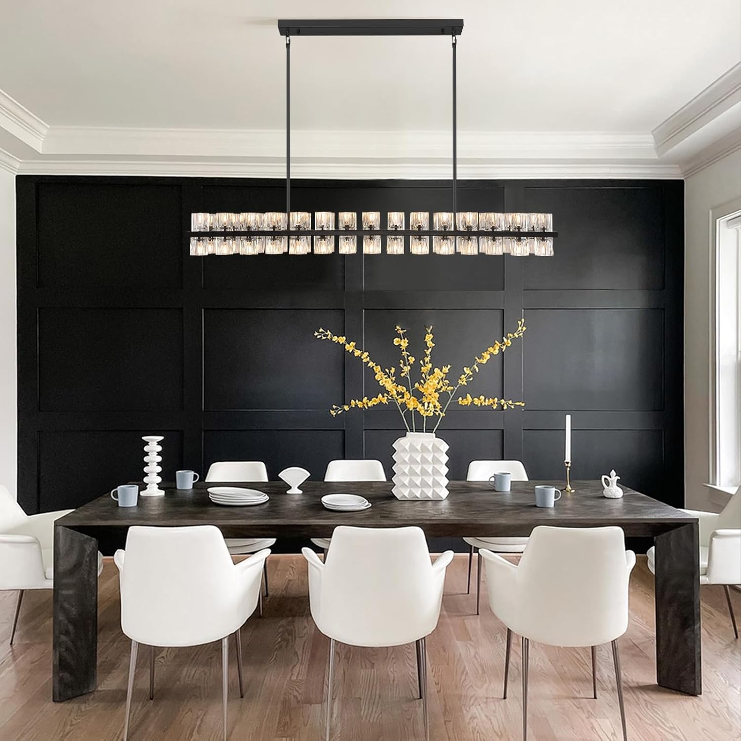 Glowra Rectangular Chandelier 55"