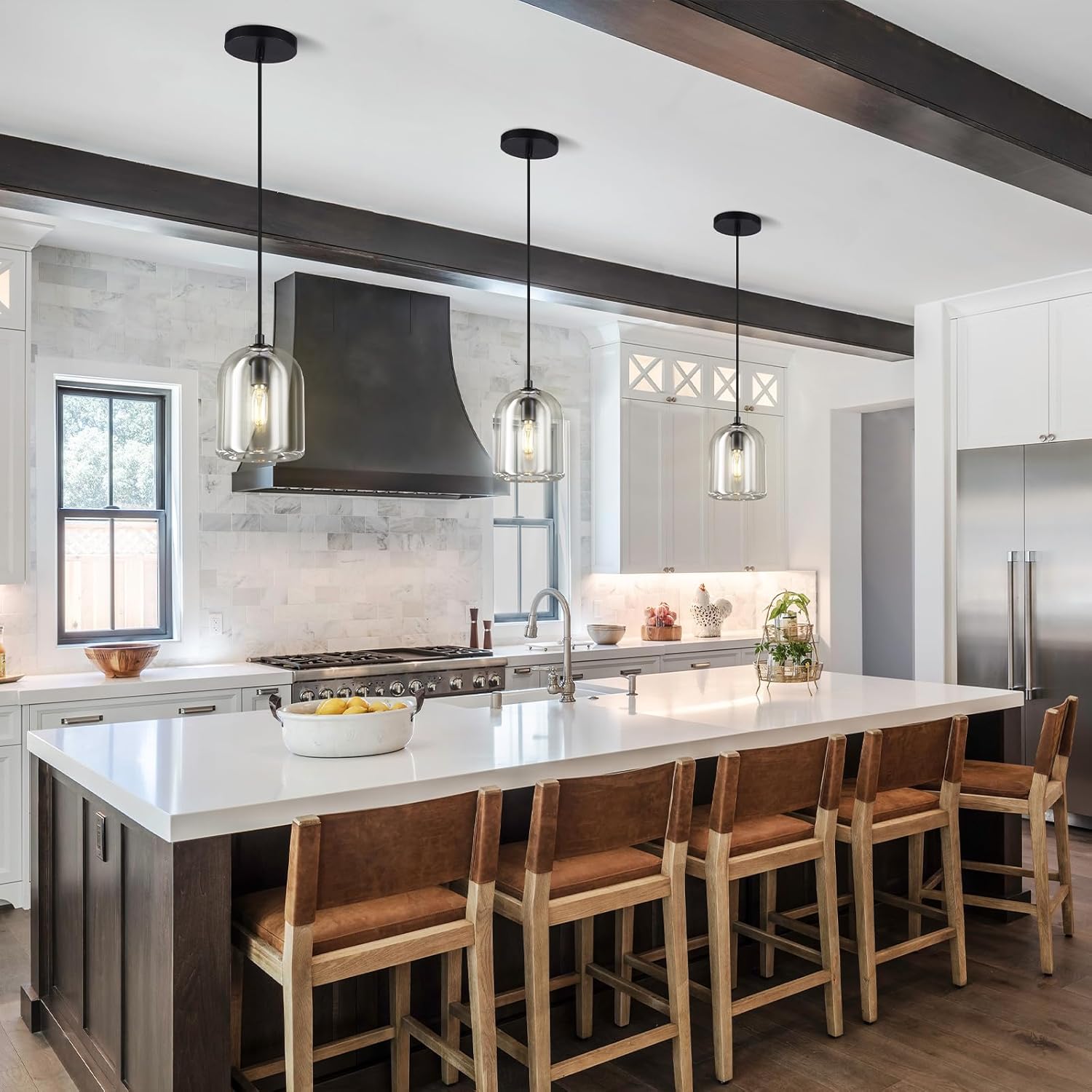 Modern Crystal Pendant Lights Kitchen Island