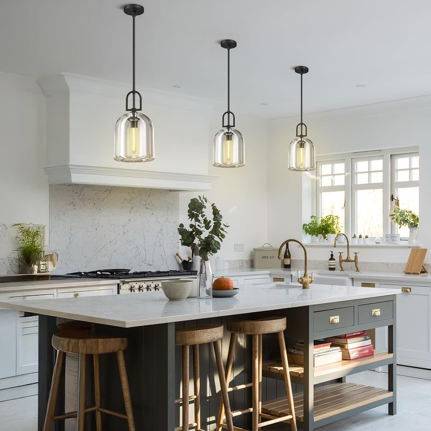 Modern Crystal Pendant Lights Kitchen Island