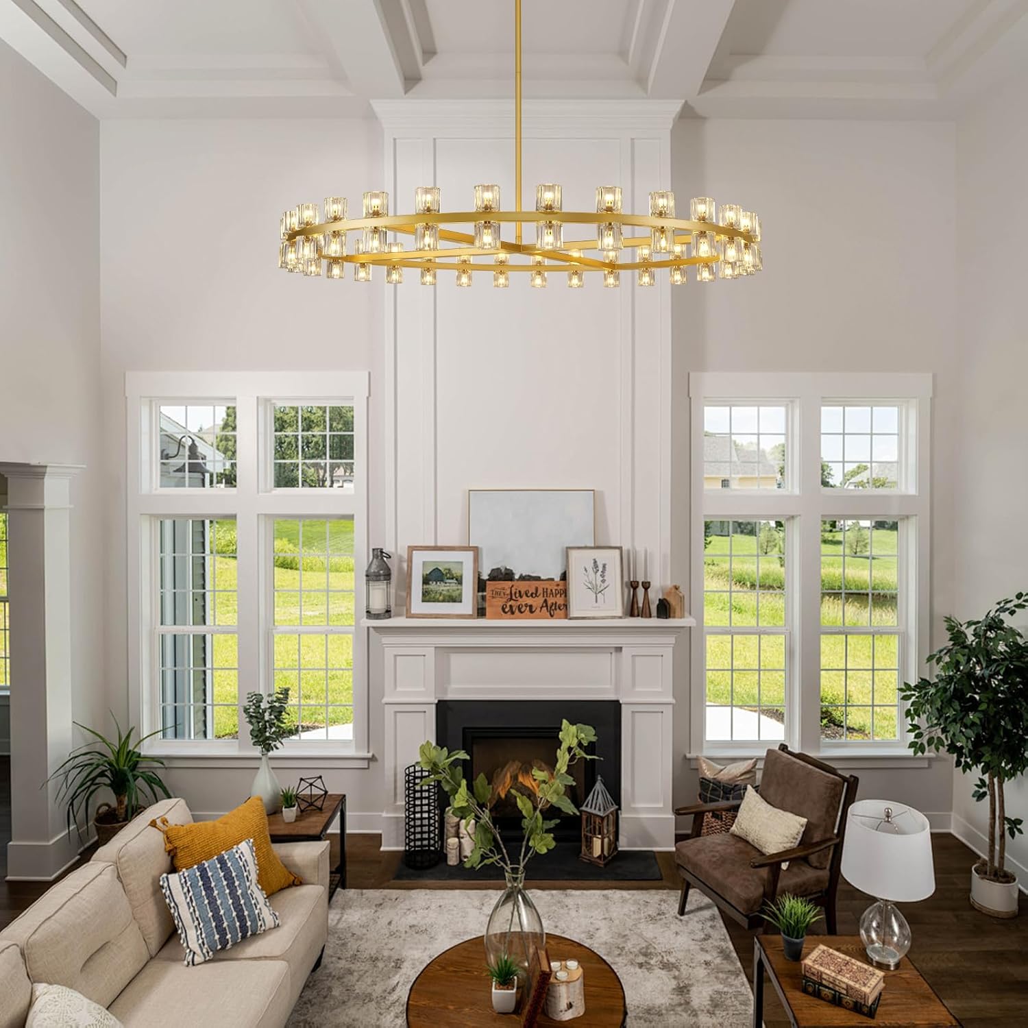 Glowra Round Chandelier 60"