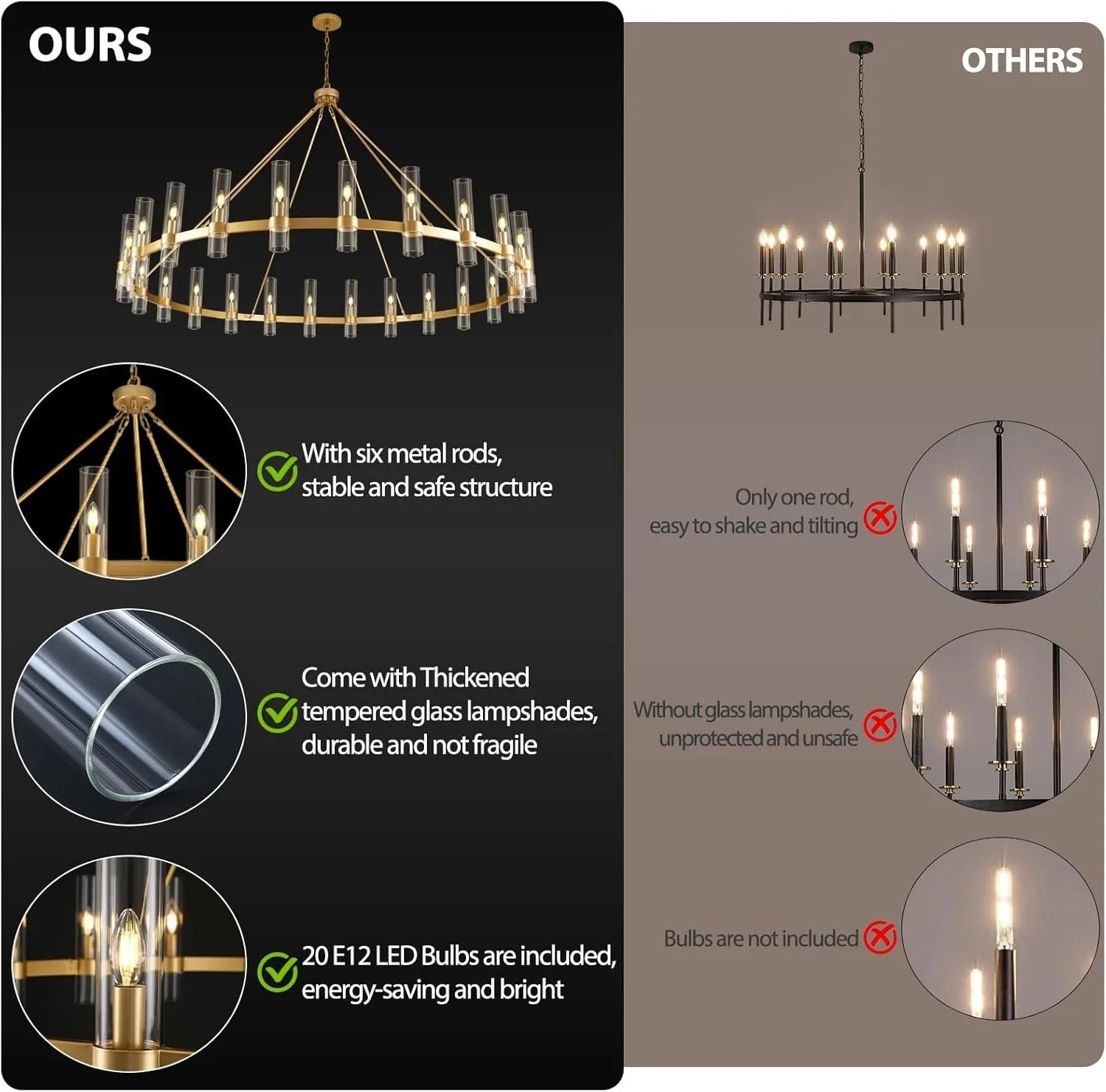 Aetheris Round Chandelier 48" 60" 70"