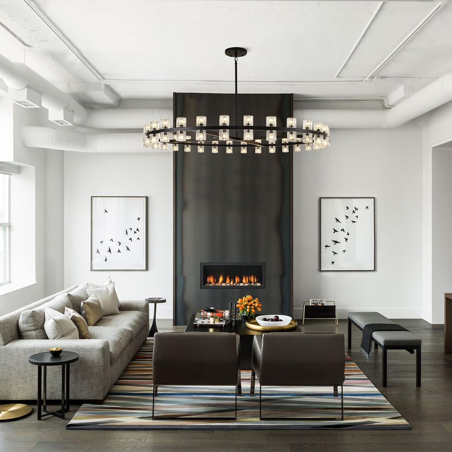 Glowra Round Chandelier 60"