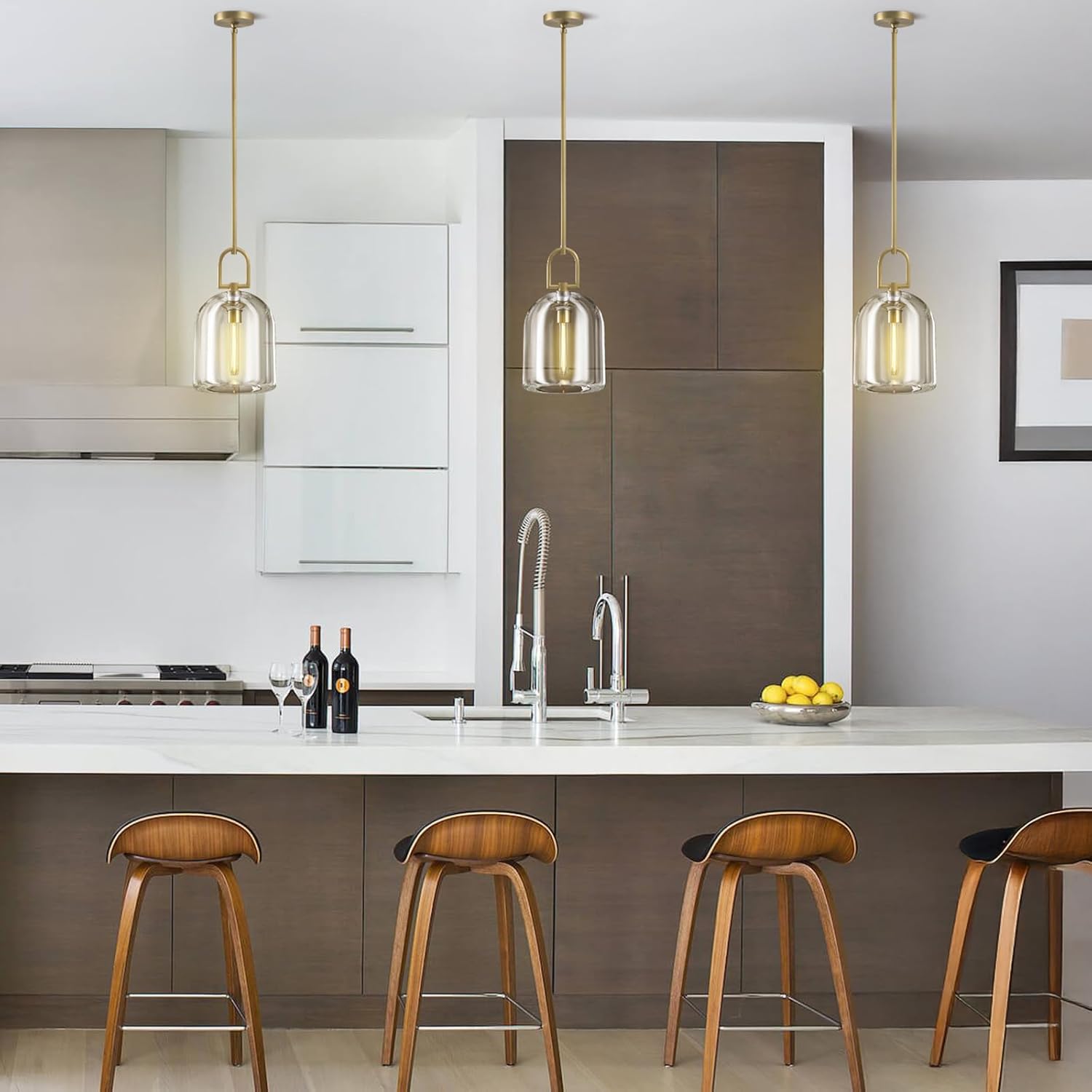 Modern Crystal Pendant Lights Kitchen Island