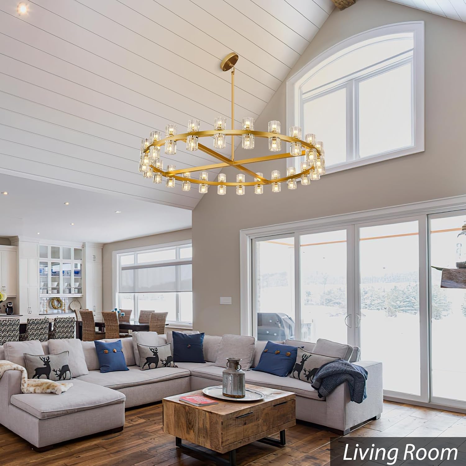 Glowra Round Chandelier 48"