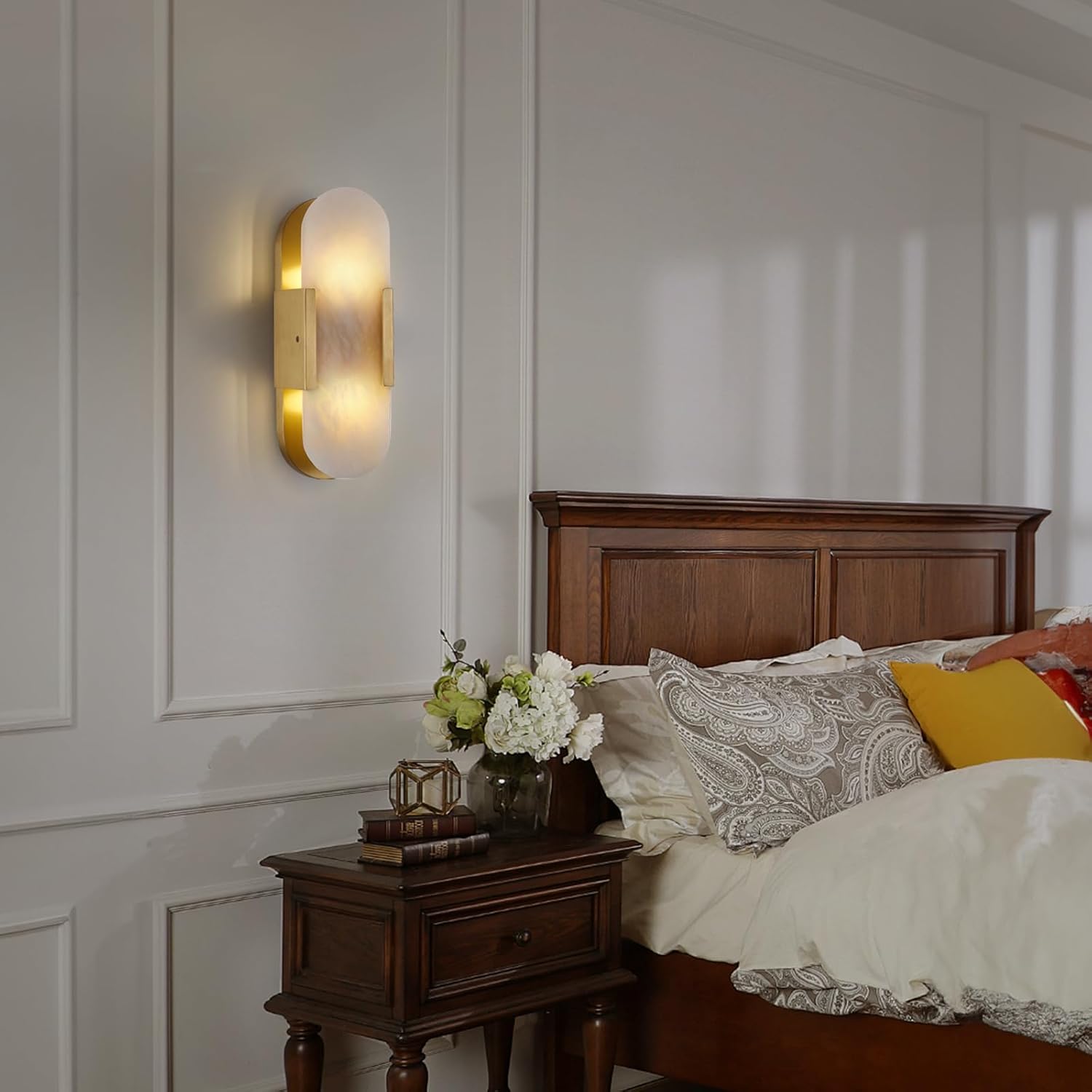 Trinidad Alabaster Wall Sconces 14" 20"