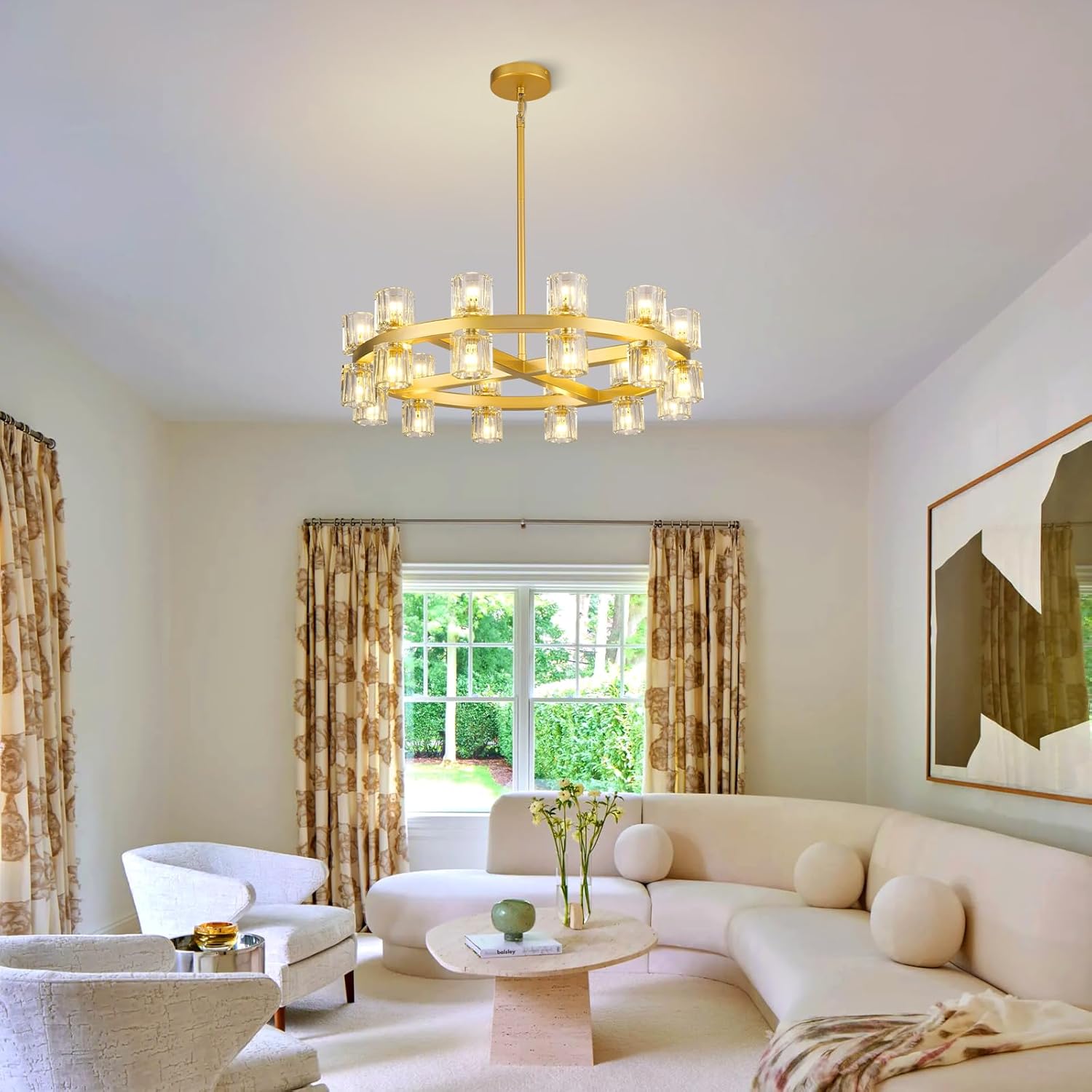 Glowra Round Chandelier 24"
