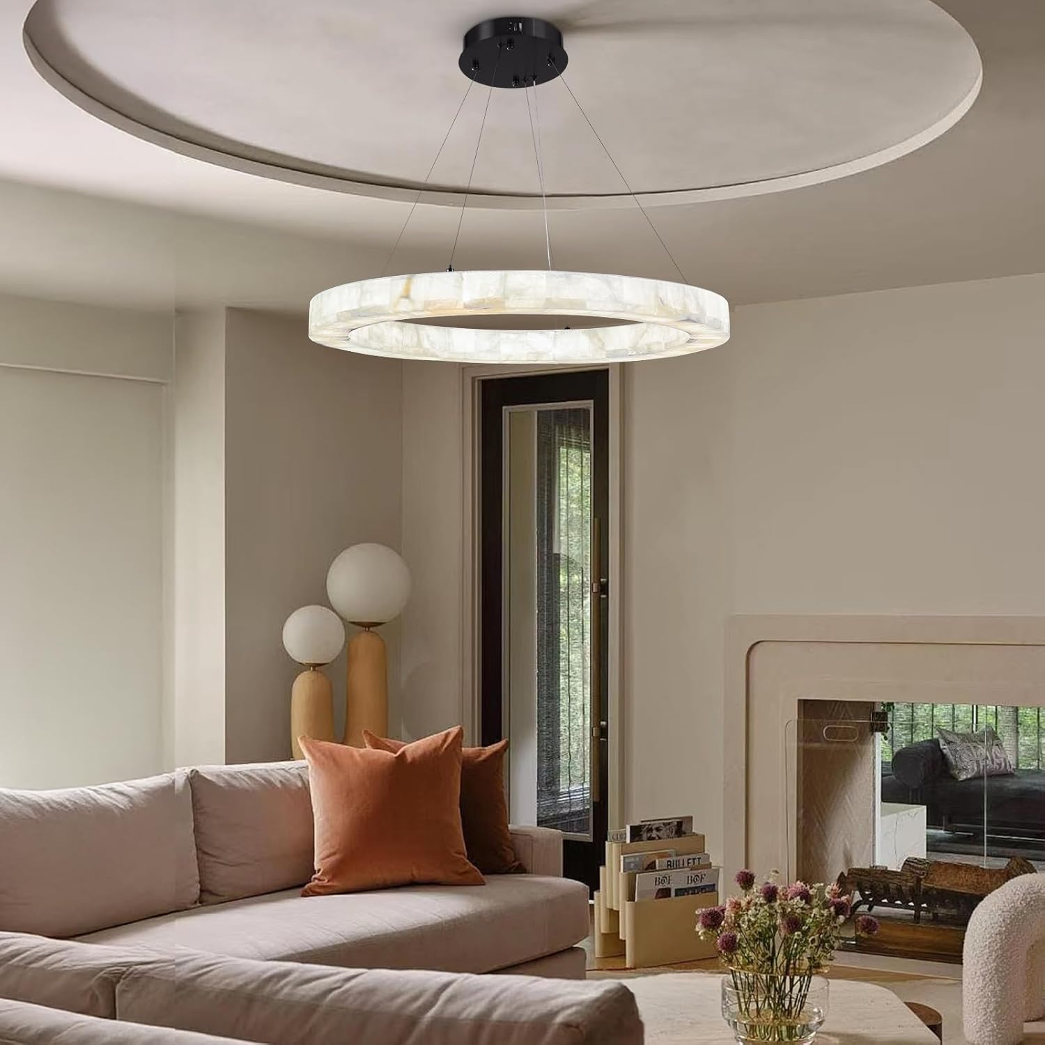 Modern Round Chandelier for Living Room - Fast Delivery-1-Luxehomezone