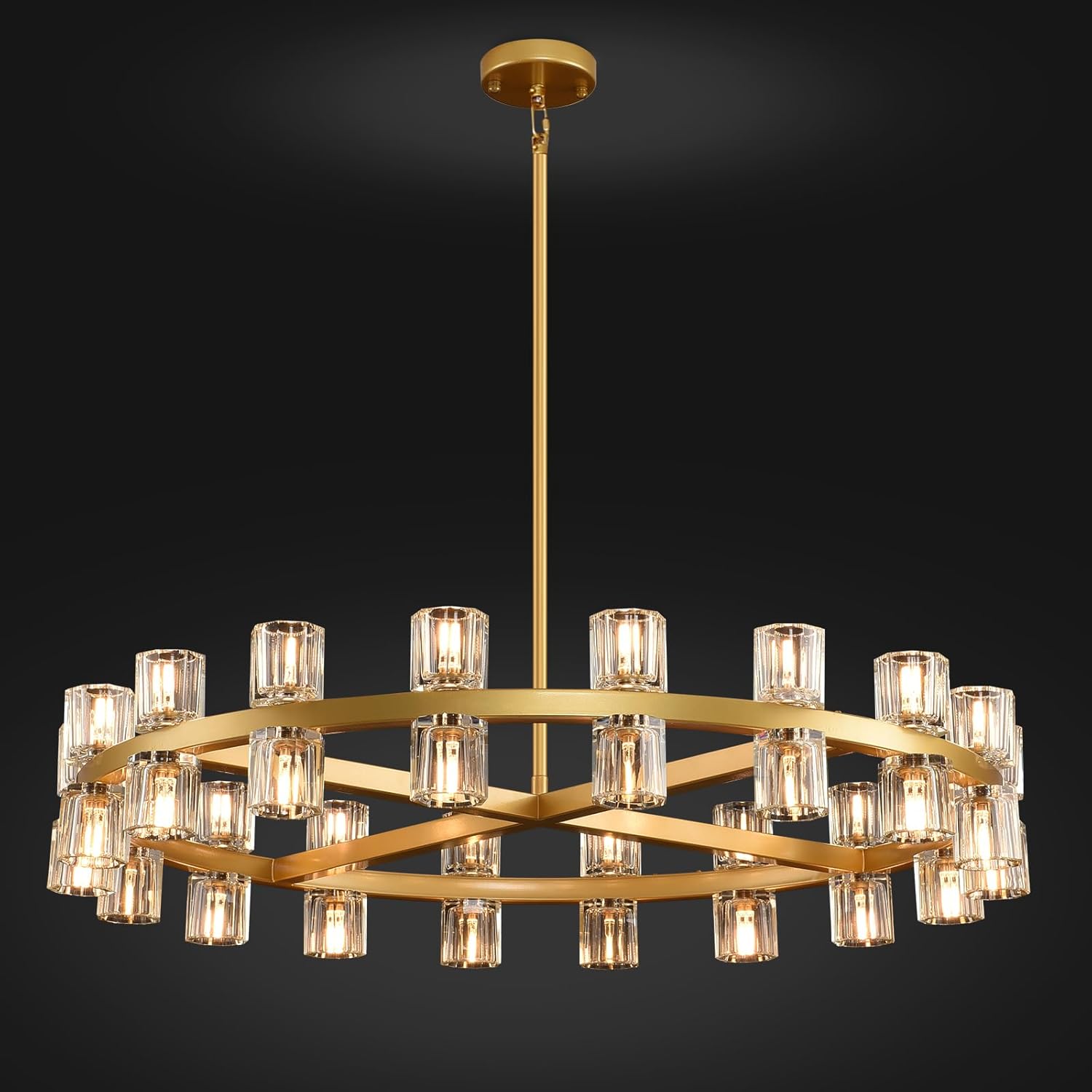Glowra Round Chandelier 36"