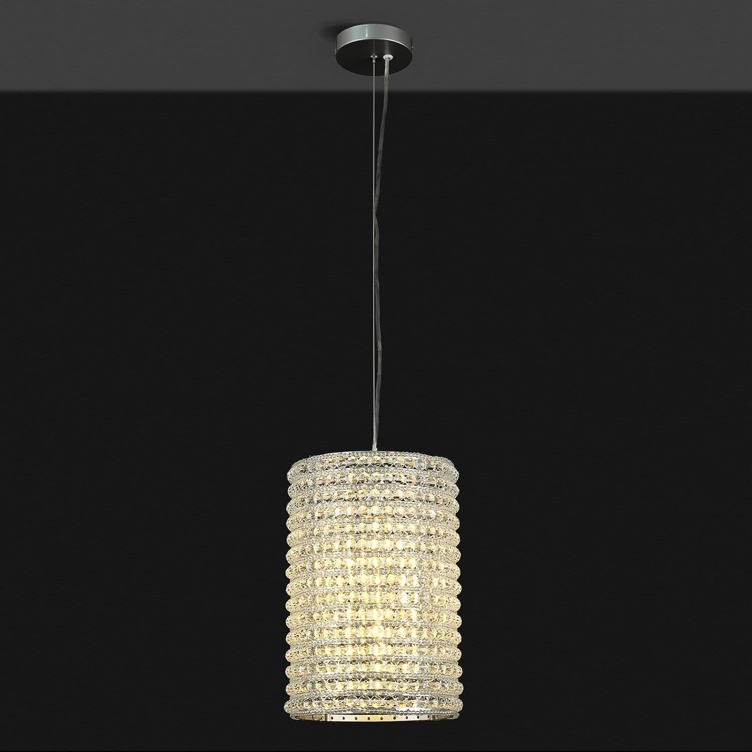 Smoke Grey Crystal Pendant Lights - Fast Delivery-1-Luxehomezone