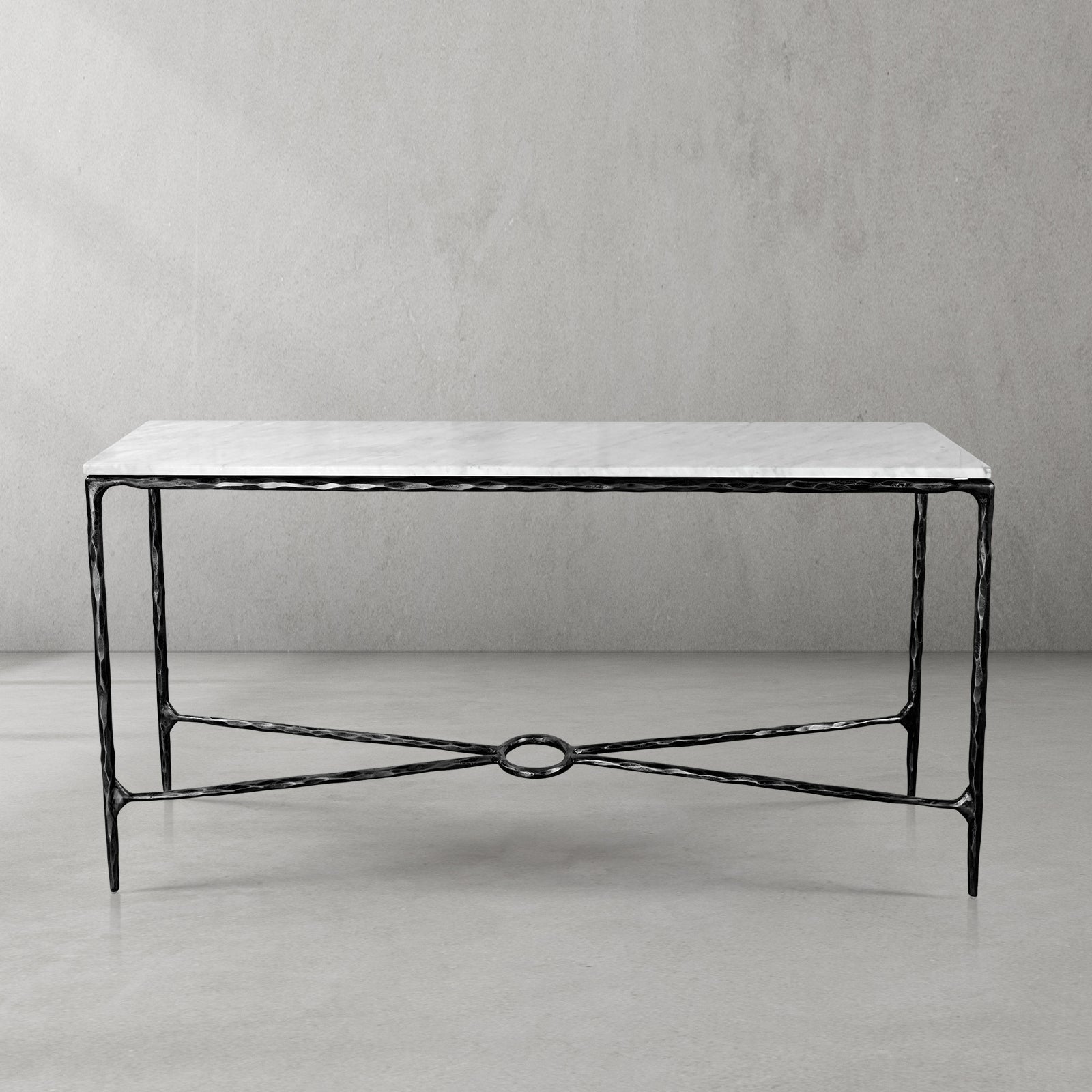 Thaddeus Rectangle Marble Console Table 60" 72"