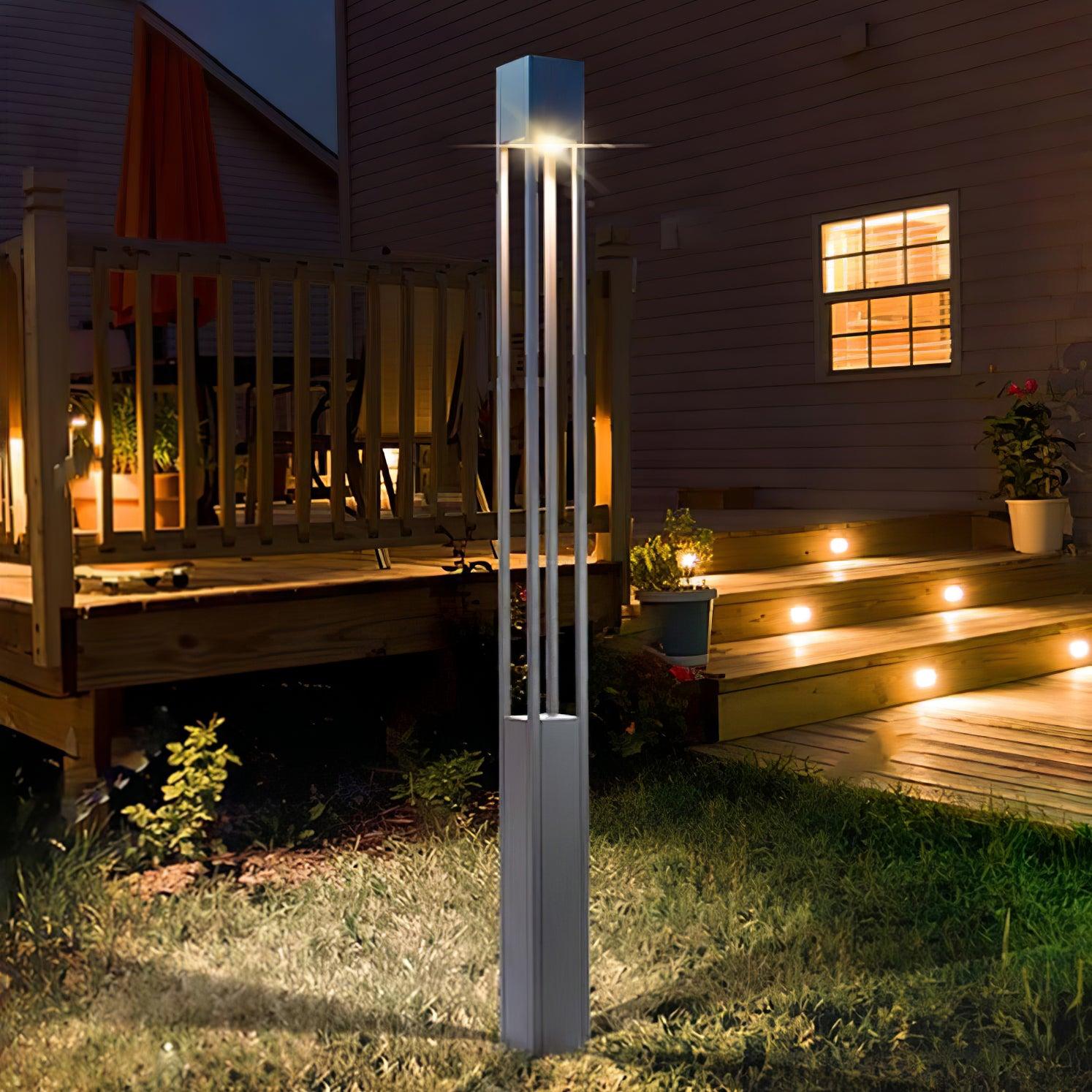 Pole Outdoor Floor Lamp - Pillar-1-Luxehomezone