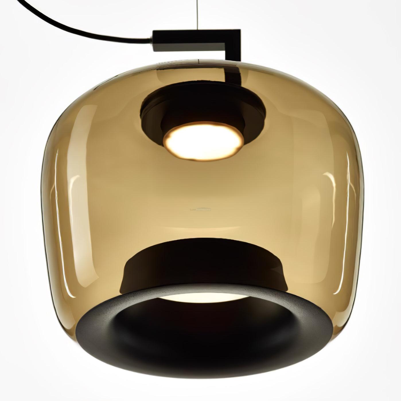 Doppelte Pendant - Art Glass-1-Luxehomezone