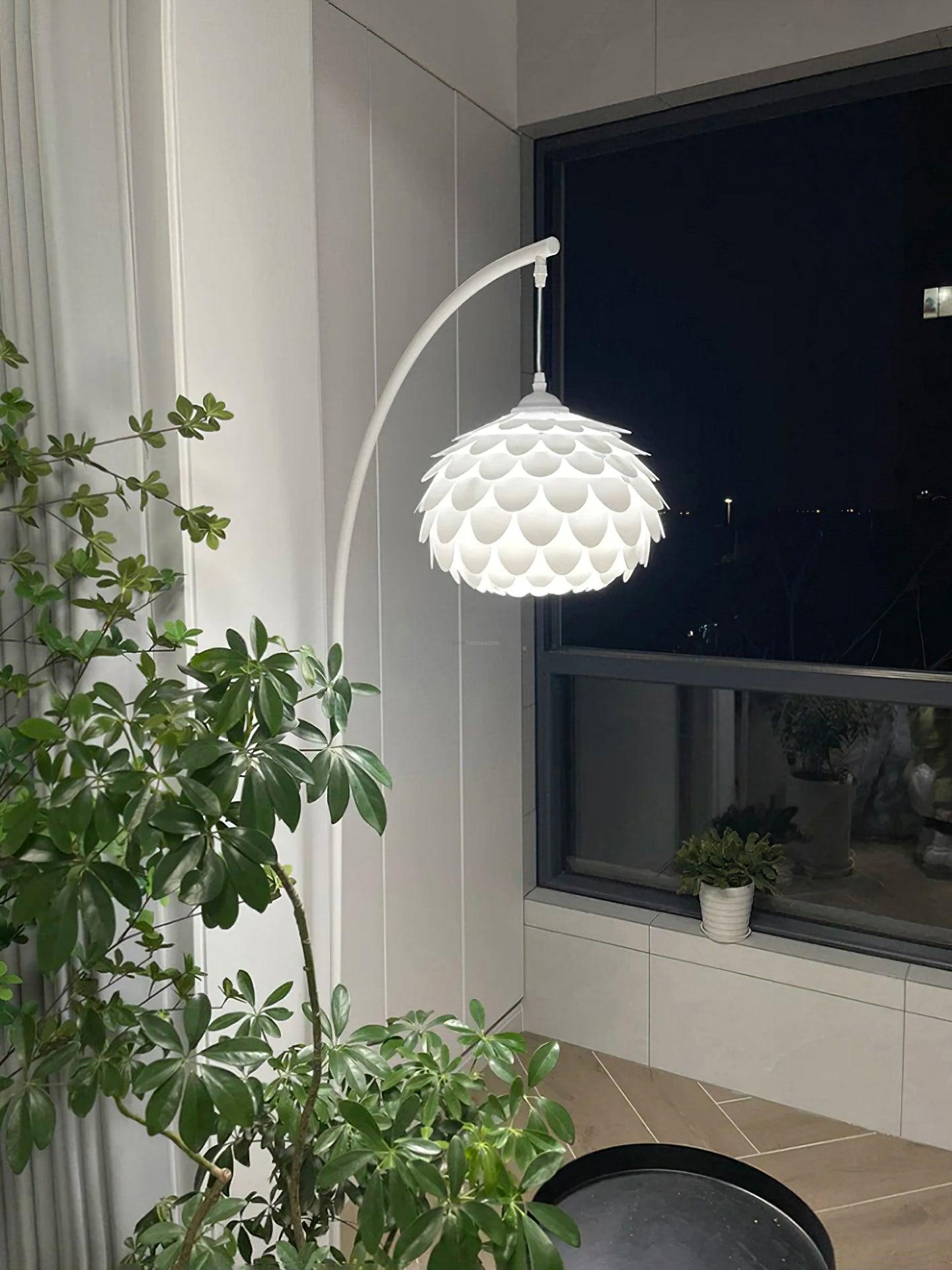 Linterna Arch Floor Lamp ∅ 27.6″ - White-1-Luxehomezone