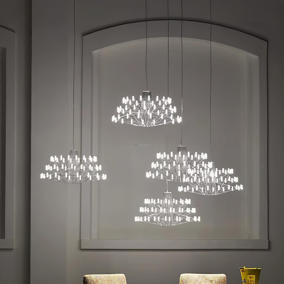 Sky Ballet Candle Chandelier ∅ 33.5″ ~∅ 39.8″ - Candle-1-Luxehomezone
