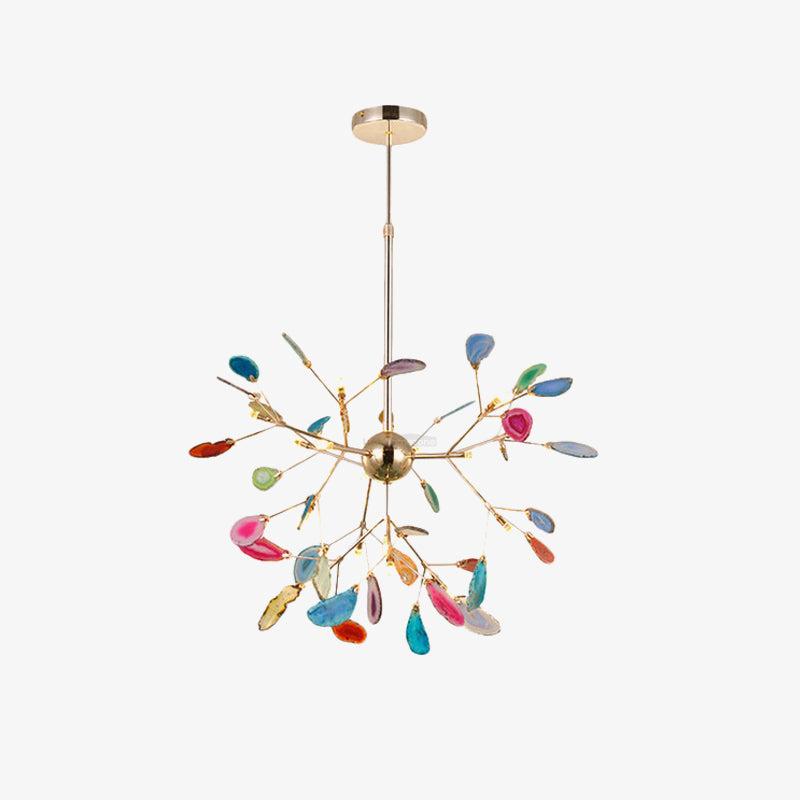 Agate Flake Chandelier with 4/12/16/20 heads - Branch-1-Luxehomezone