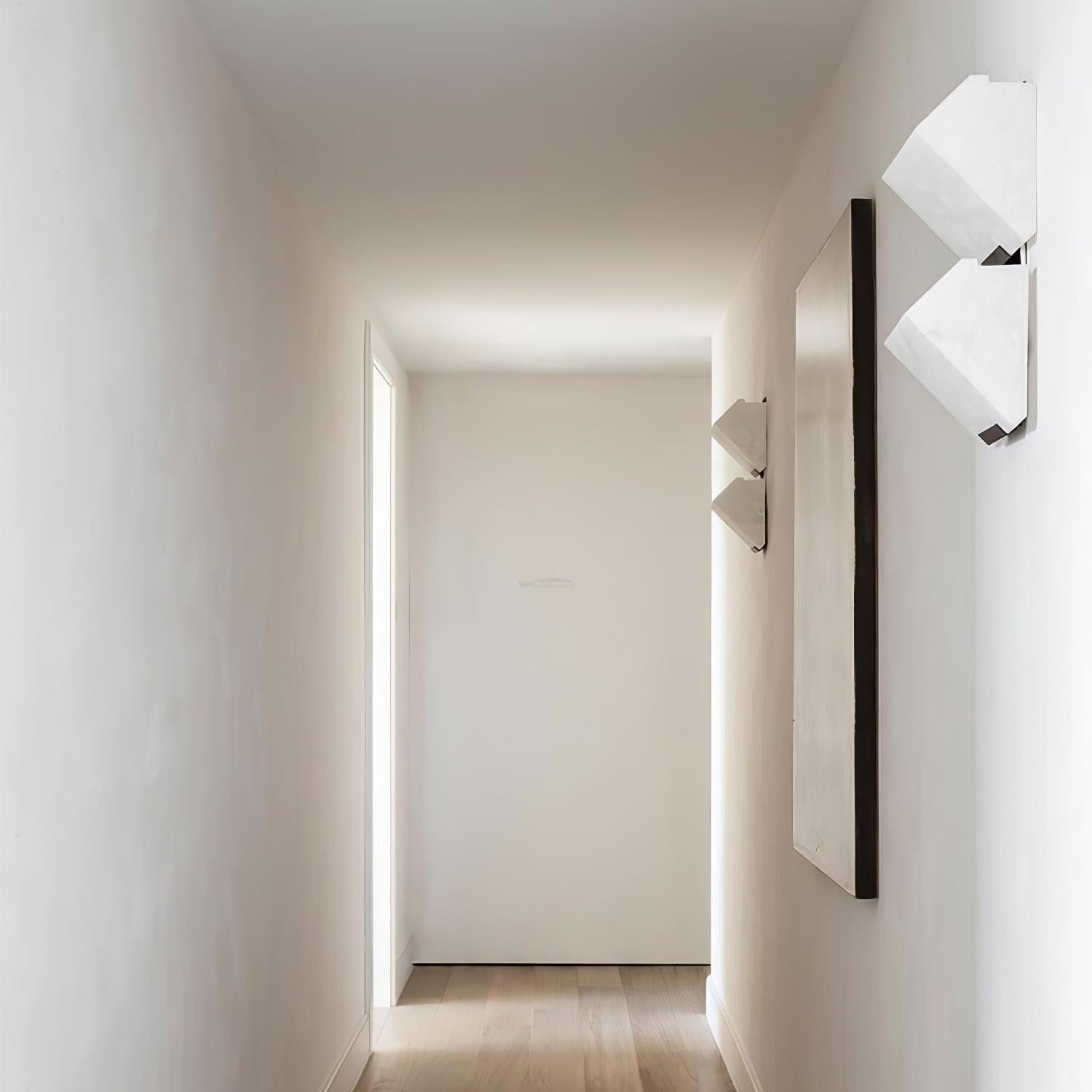 Alabaster Staircase Wall Sconce - Alabaster, Alabaster Wall Lamp-1-Luxehomezone