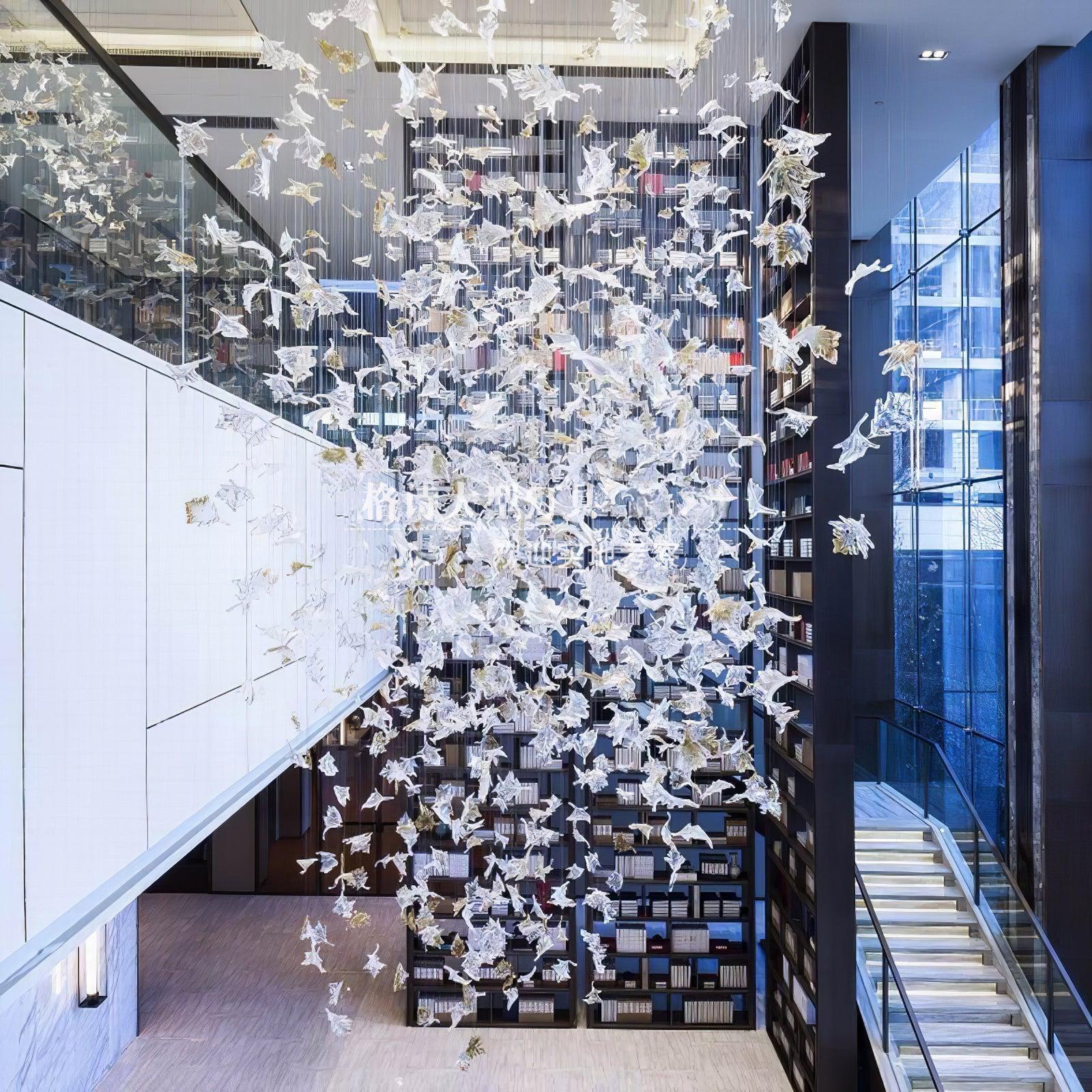 Multicolor Maple Leaf Chandelier - Helia-1-Luxehomezone