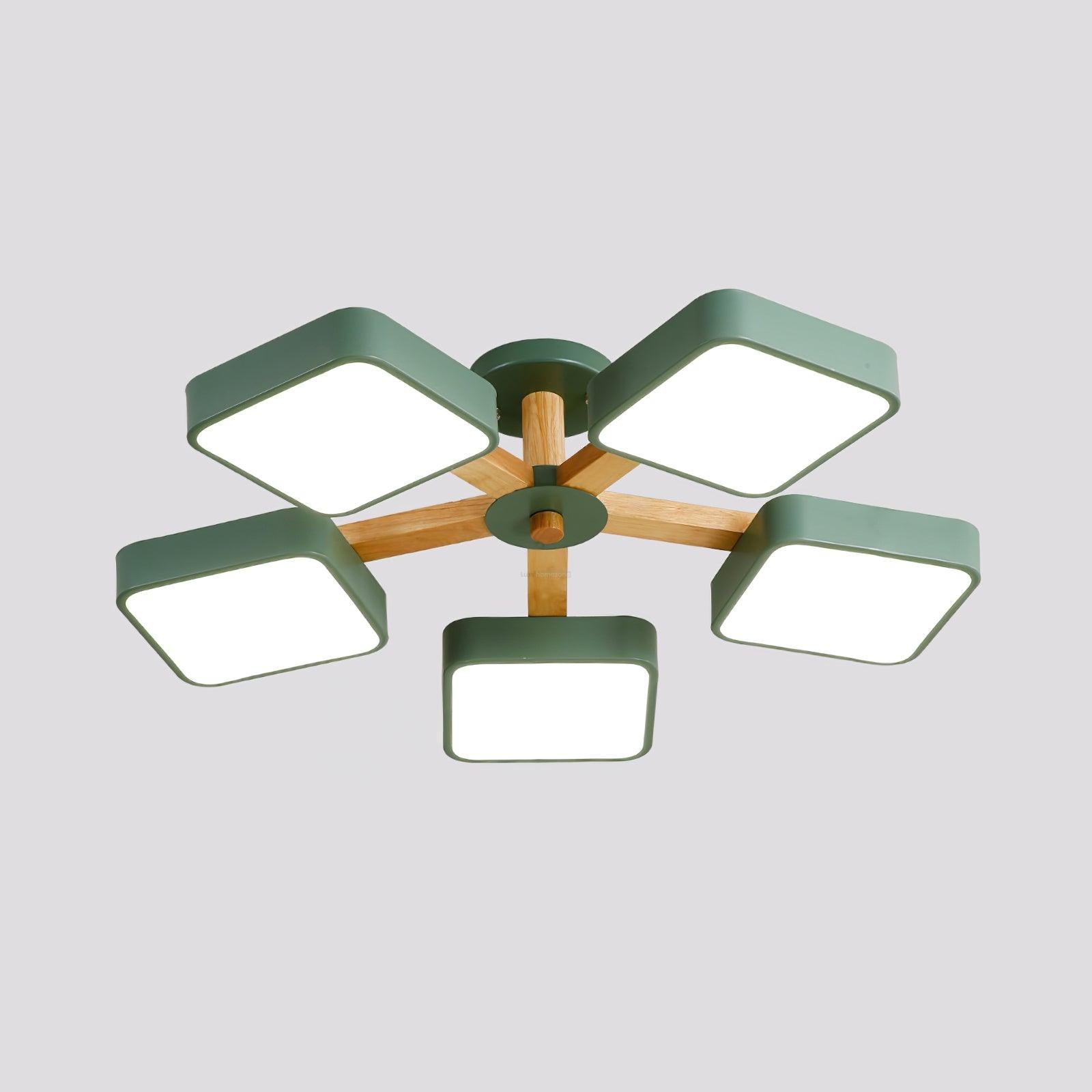 Modern Multi Stem Chandelier with 5/6/8 heads - Wood-1-Luxehomezone