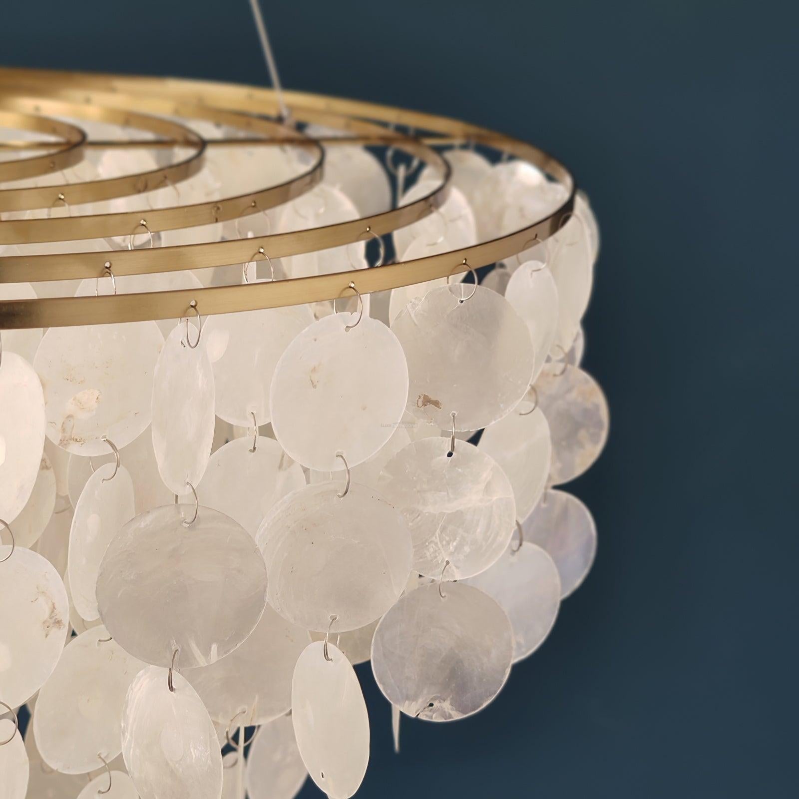 Shell Wind Chime Chandelier ∅ 19.7″ - Luxehomezone
