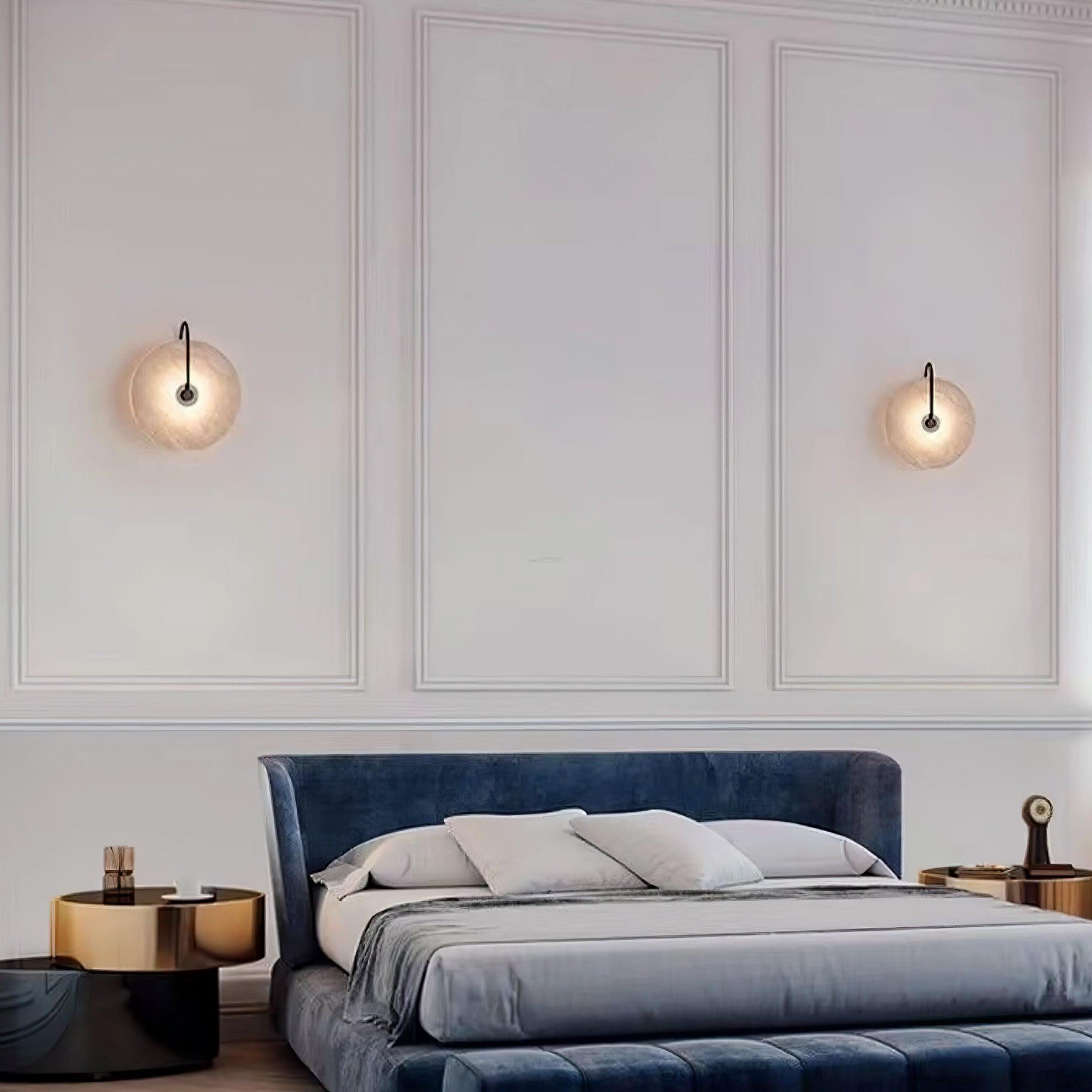 Alabaster LED Wall Lamp 6''/8''/10''/12'' - Luxehomezone