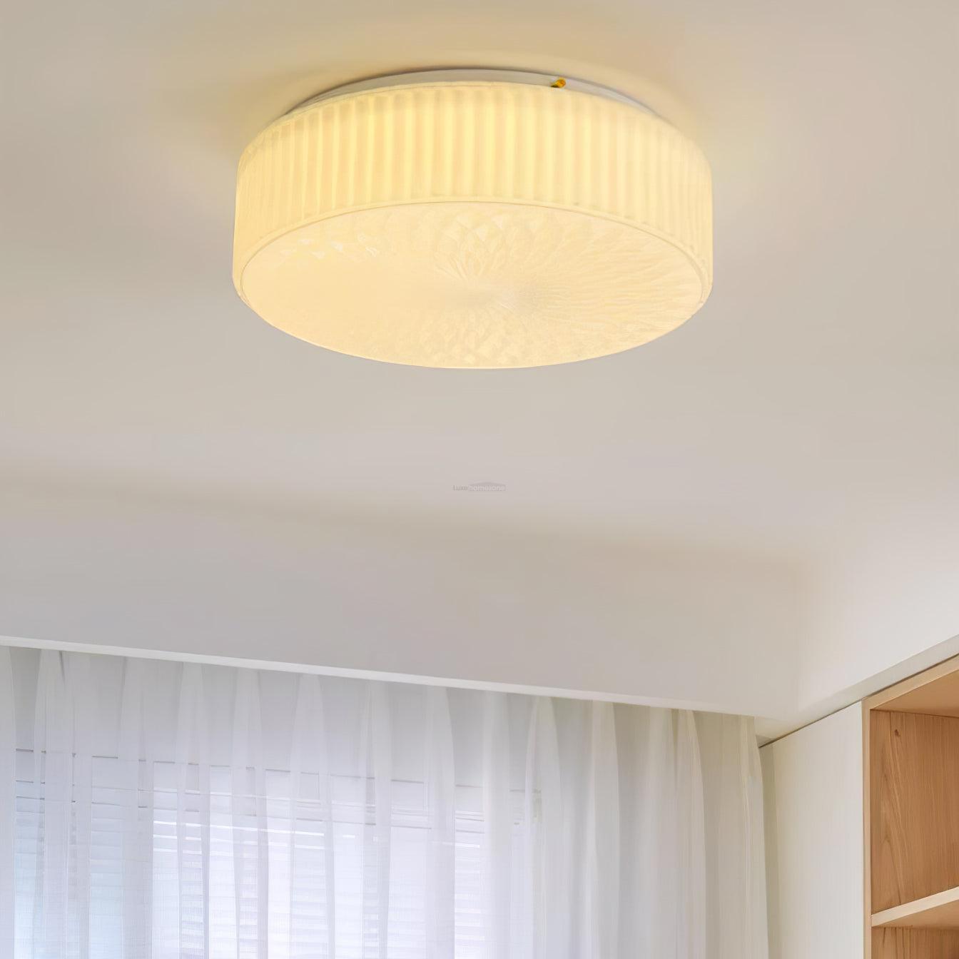 Souffle Ceiling Lamp ∅ 13.8″ - Chloe, Flush Mounts, Optimized-1-Luxehomezone