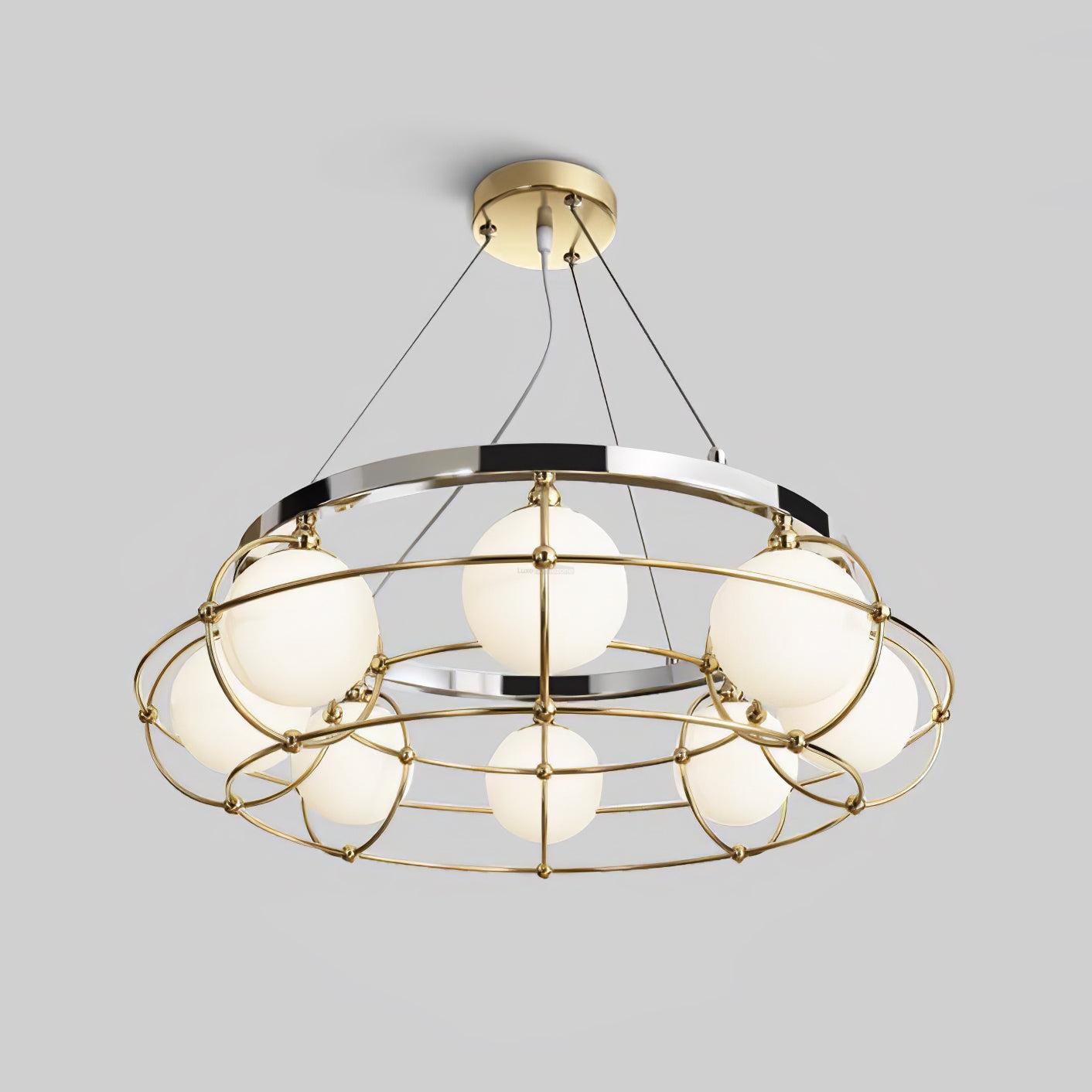 Maytoni Round/Linear Chandelier - Bend-1-Luxehomezone