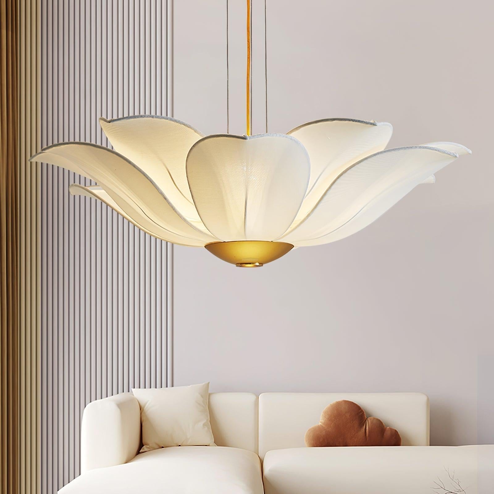 Fiore Chandelier  ∅ 32.3″ - Pleated-1-Luxehomezone
