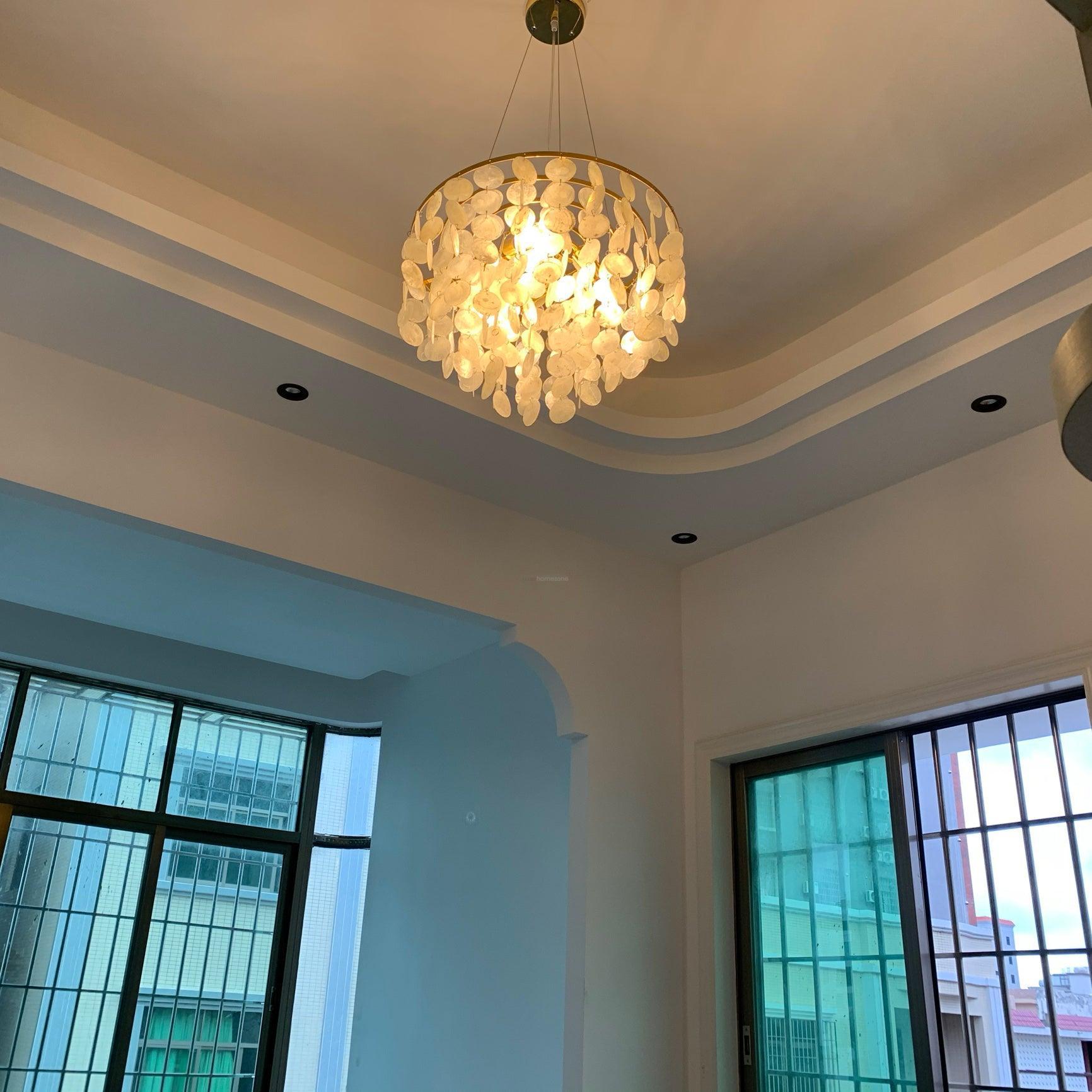 Shell Wind Chime Chandelier ∅ 19.7″ - Luxehomezone