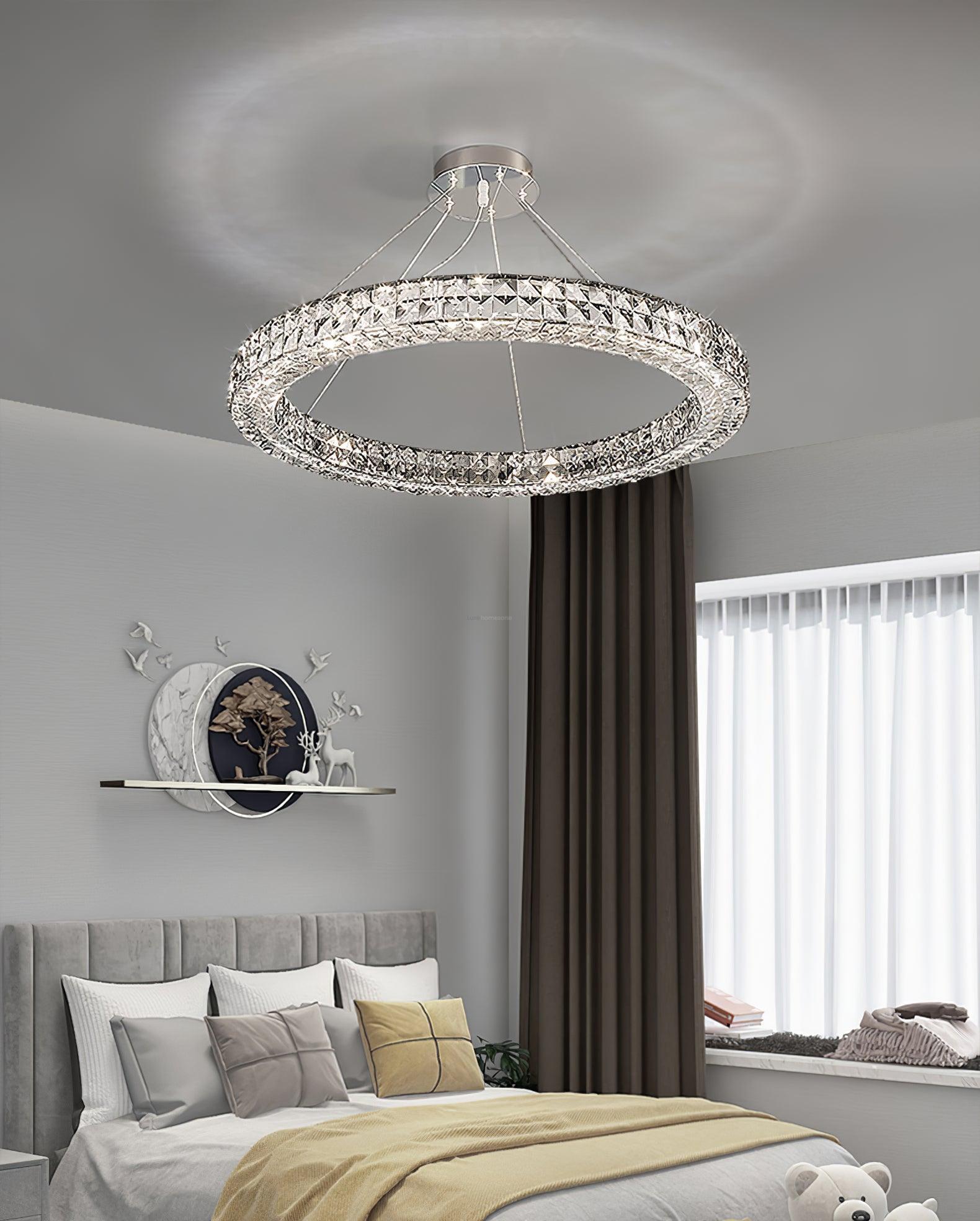 Spiridon Crystal Chandelier ∅ 15.7″~39.4'' - Crystals-1-Luxehomezone