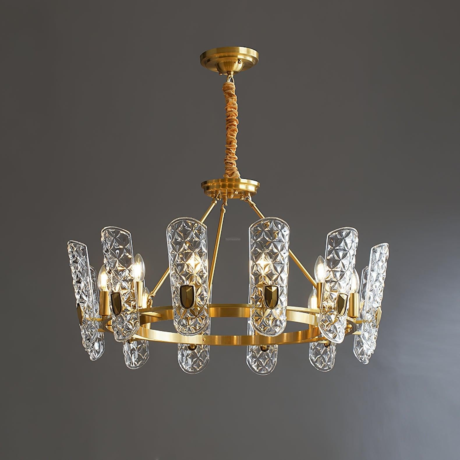 Brass Central Chandelier - Lucency-1-Luxehomezone