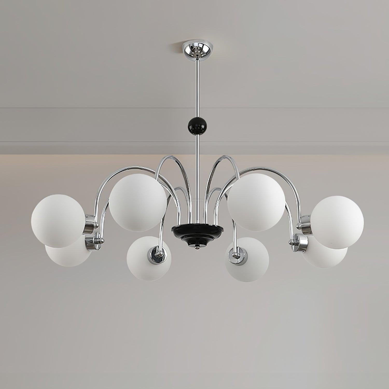 Yisu Glass Globe Chandelier with 3/4/5/6/8 heads - Bend, Marshmallow Chandelier, Optimized-1-Luxehomezone