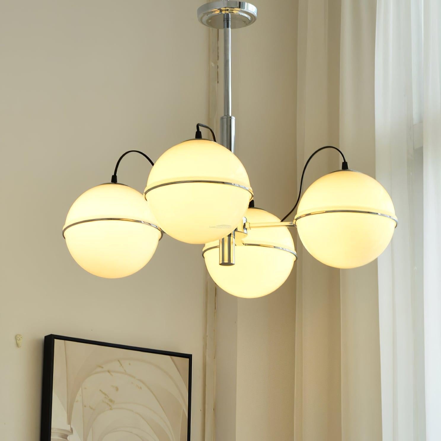 McCarren Chandelier ∅ 20.5″ - Bend, Marshmallow Chandelier-1-Luxehomezone