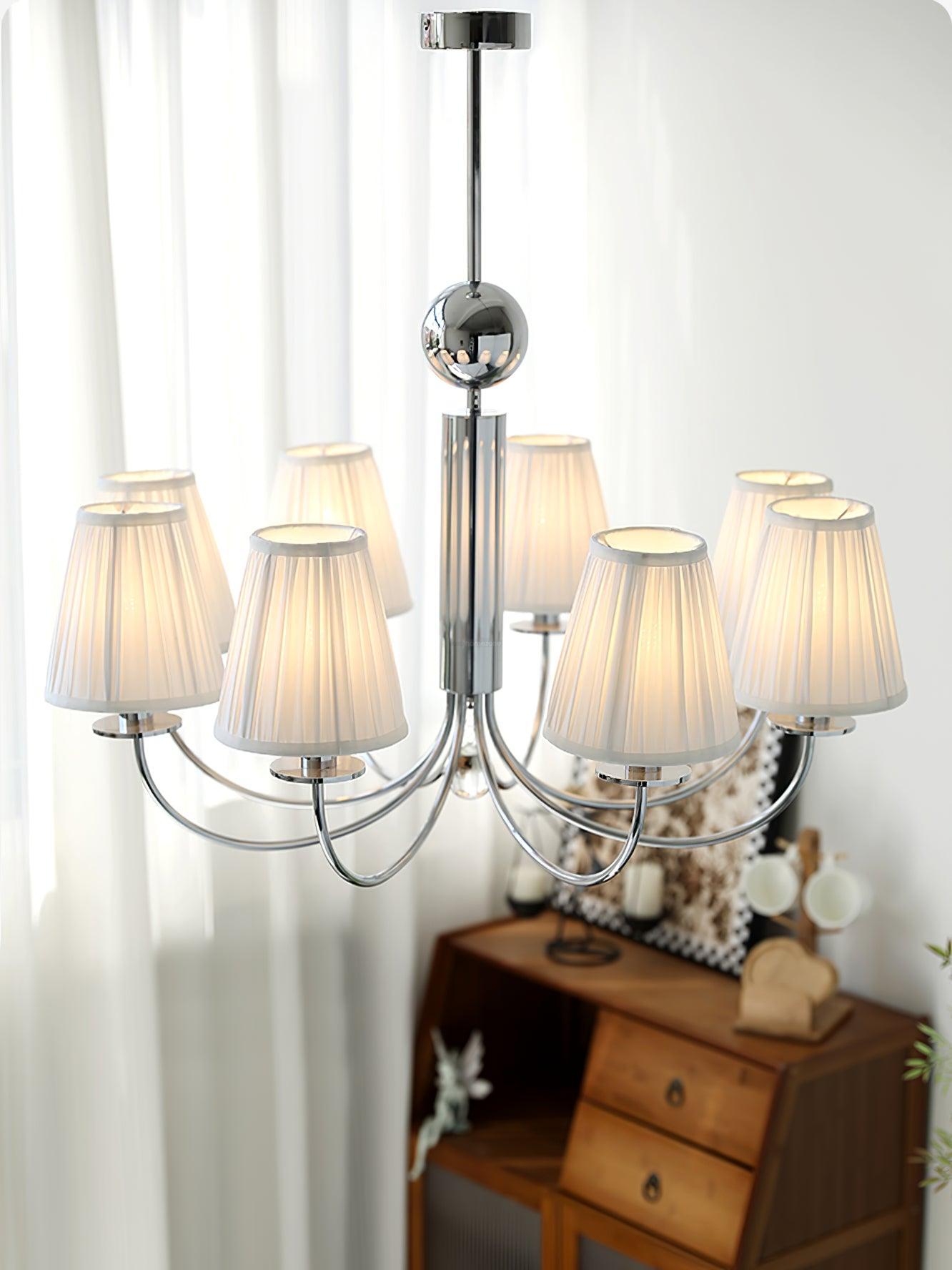 Simplicity Chrome Chandelier Φ 19.7″ - Variety-1-Luxehomezone