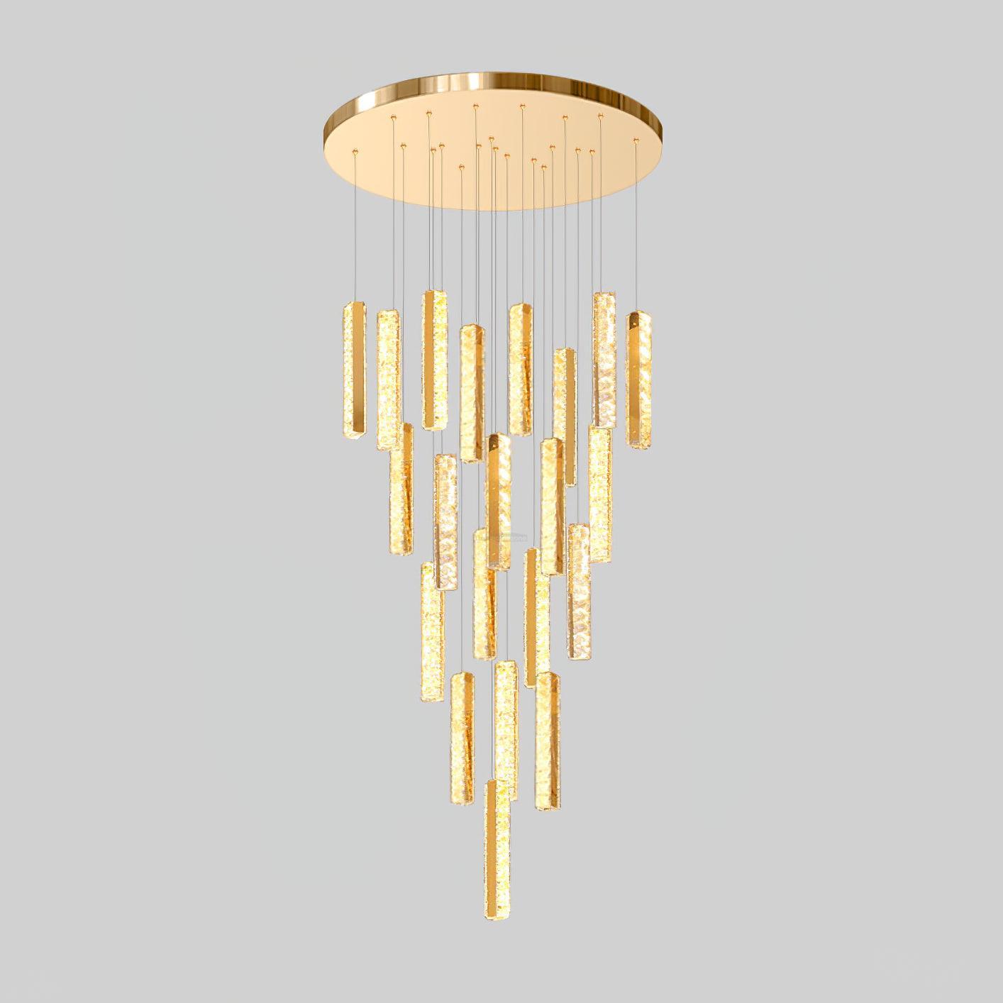 Villa Forci Chandelier with 12/15/18/21/24 heads - Straps-1-Luxehomezone