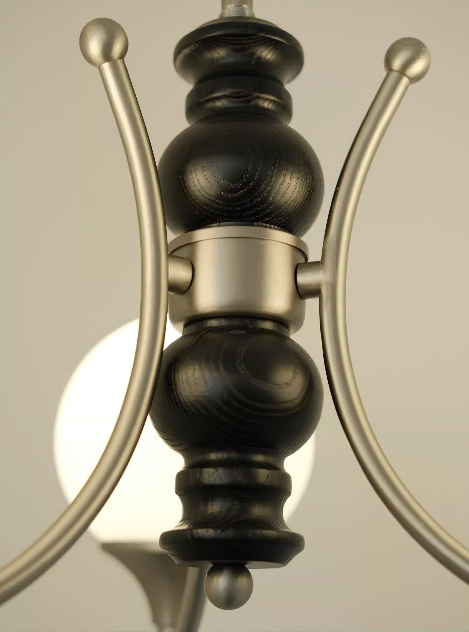 Tina Wooden Chandelier with 3/5 heads - Bend, Marshmallow Chandelier-1-Luxehomezone