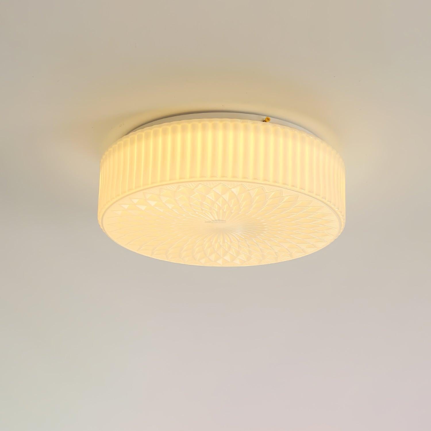 Souffle Ceiling Lamp ∅ 13.8″ - Chloe, Flush Mounts, Optimized-1-Luxehomezone