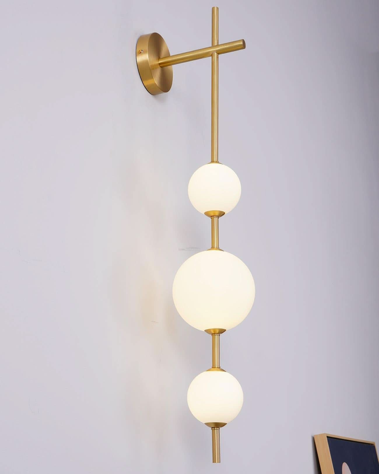 Vertical Globe Wall Sconce - Luxehomezone