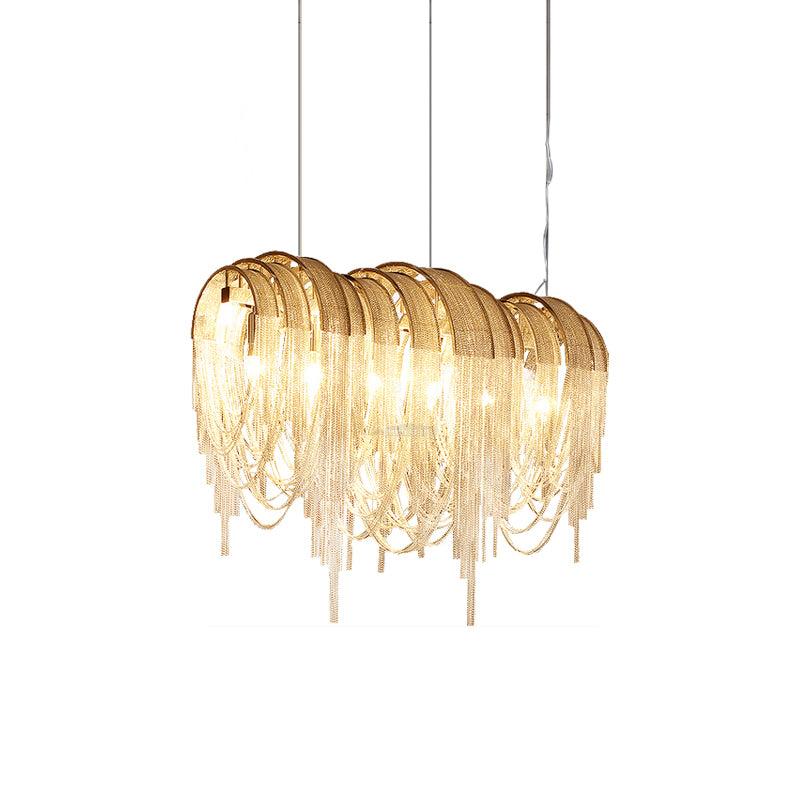 Length Chains Chandelier ∅ 23.6″ - Tassel-1-Luxehomezone