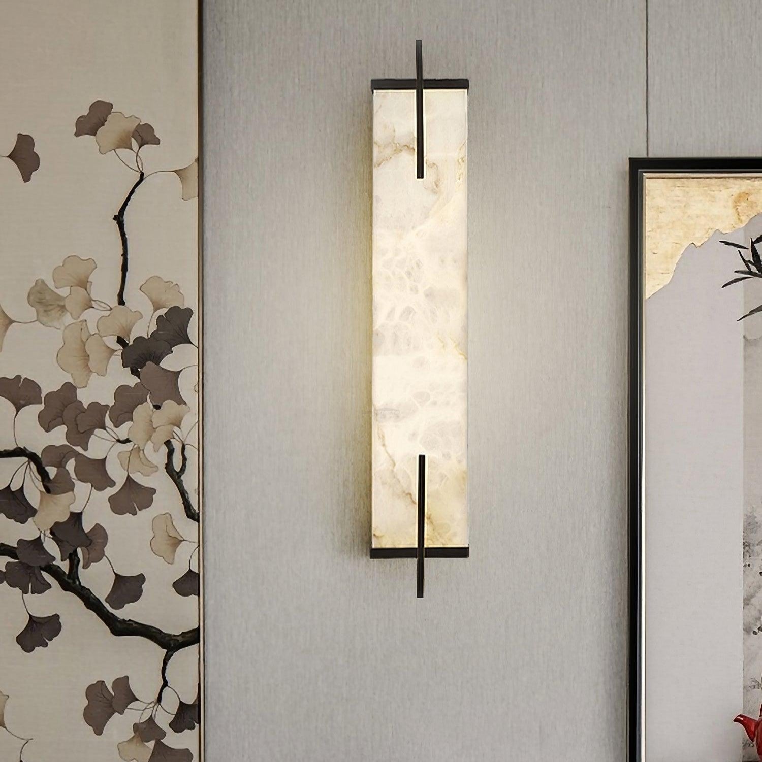 Calliope Wall Lamp Alabaster - Alabaster, Alabaster Wall Lamp-1-Luxehomezone